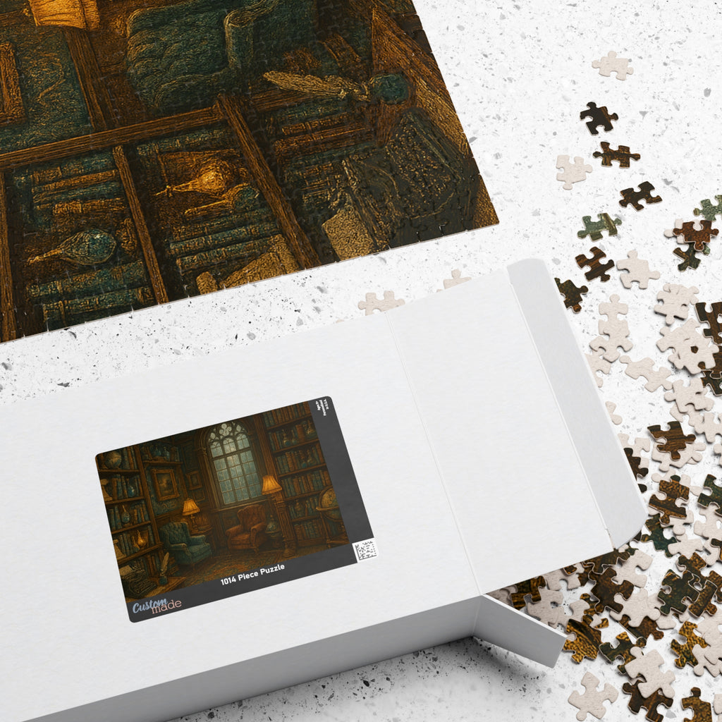 Vintage Library Jigsaw Puzzle - Stories of the Ages Scene