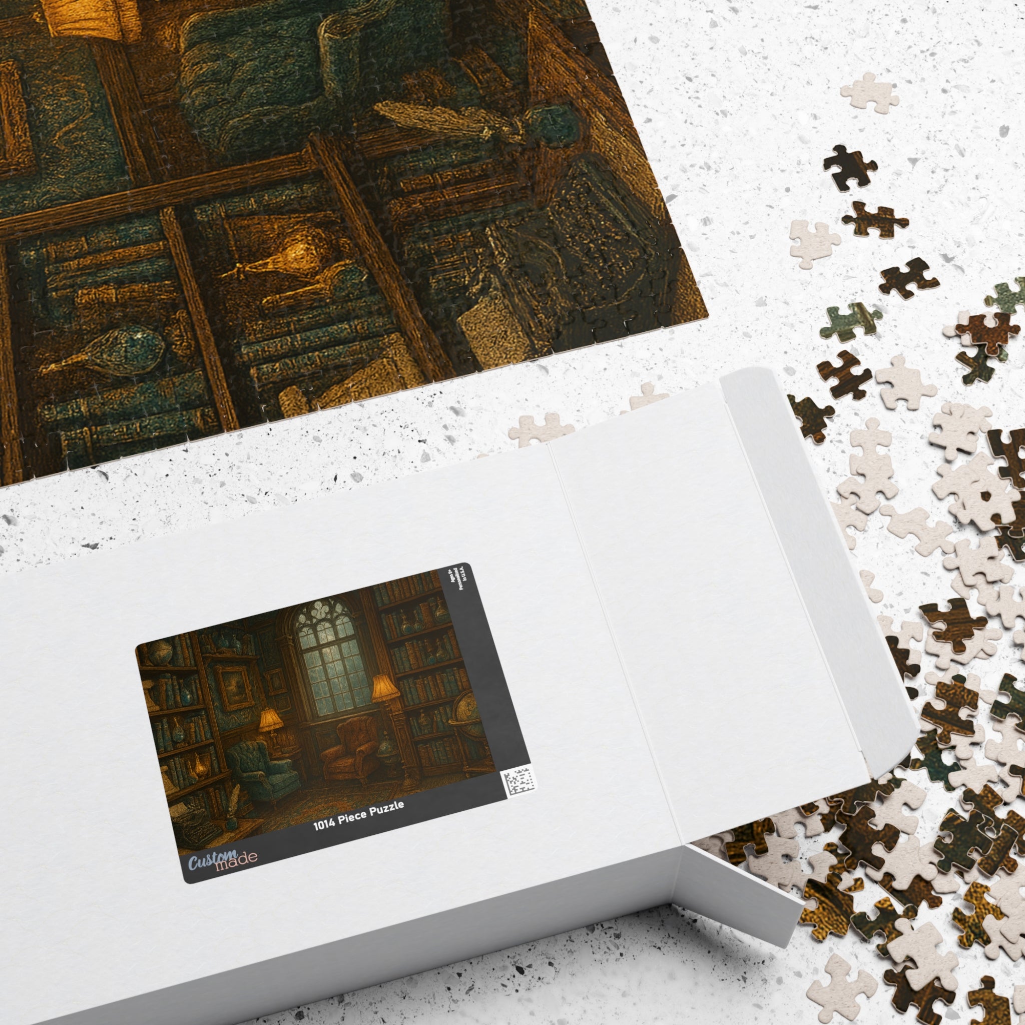 Vintage Library Jigsaw Puzzle - Stories of the Ages Scene