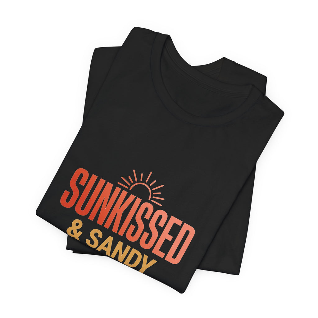 Sunkissed & Sandy Tee - Beach Vibe Graphic Shirt for Relaxed Days