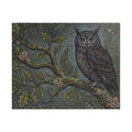 Wisdom of the Night Jigsaw Puzzle - Artistic Owl Illustration