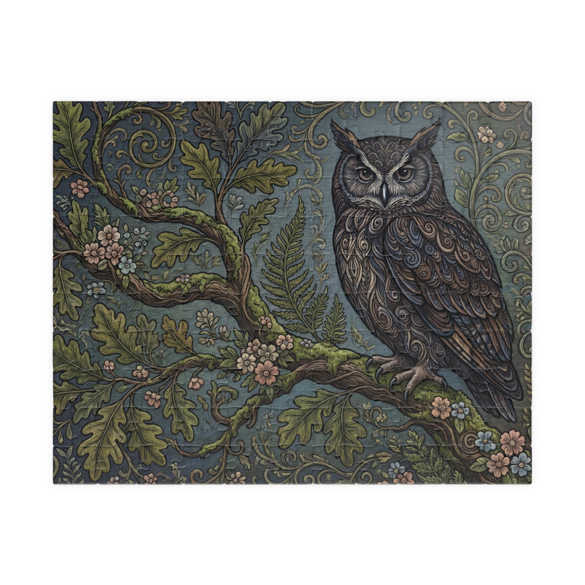 Wisdom of the Night Jigsaw Puzzle - Artistic Owl Illustration