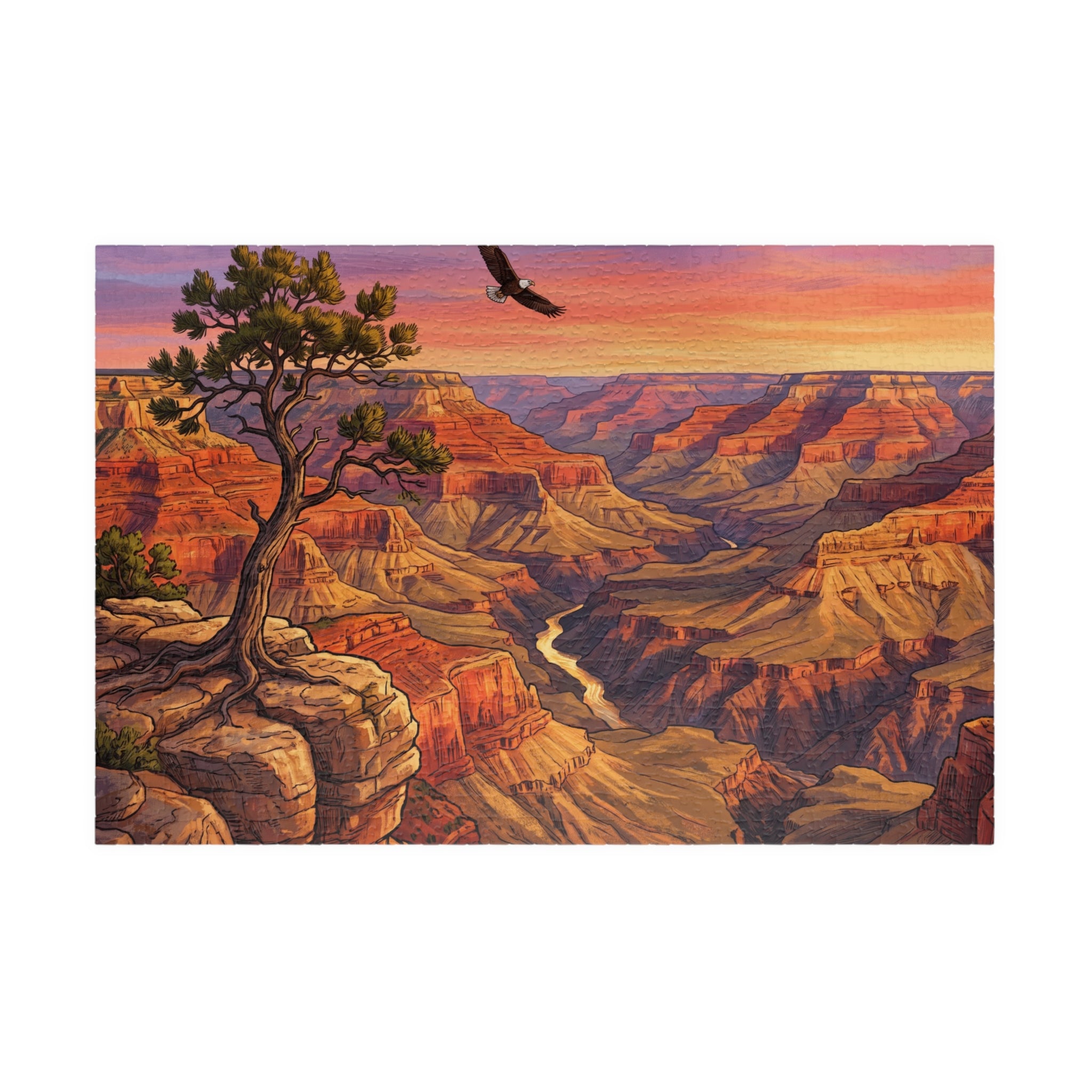 Grand Canyon at Sunset Jigsaw Puzzle | American Southwest Scenic