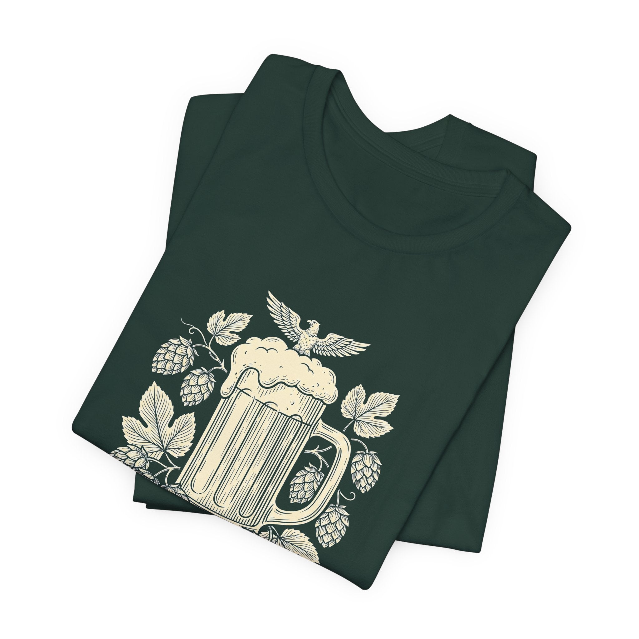 Pursuit of Hoppiness T-Shirt | Funny Craft Beer 4th of July Tee | Patriotic Beer Lover Gift | IPA Hops Shirt