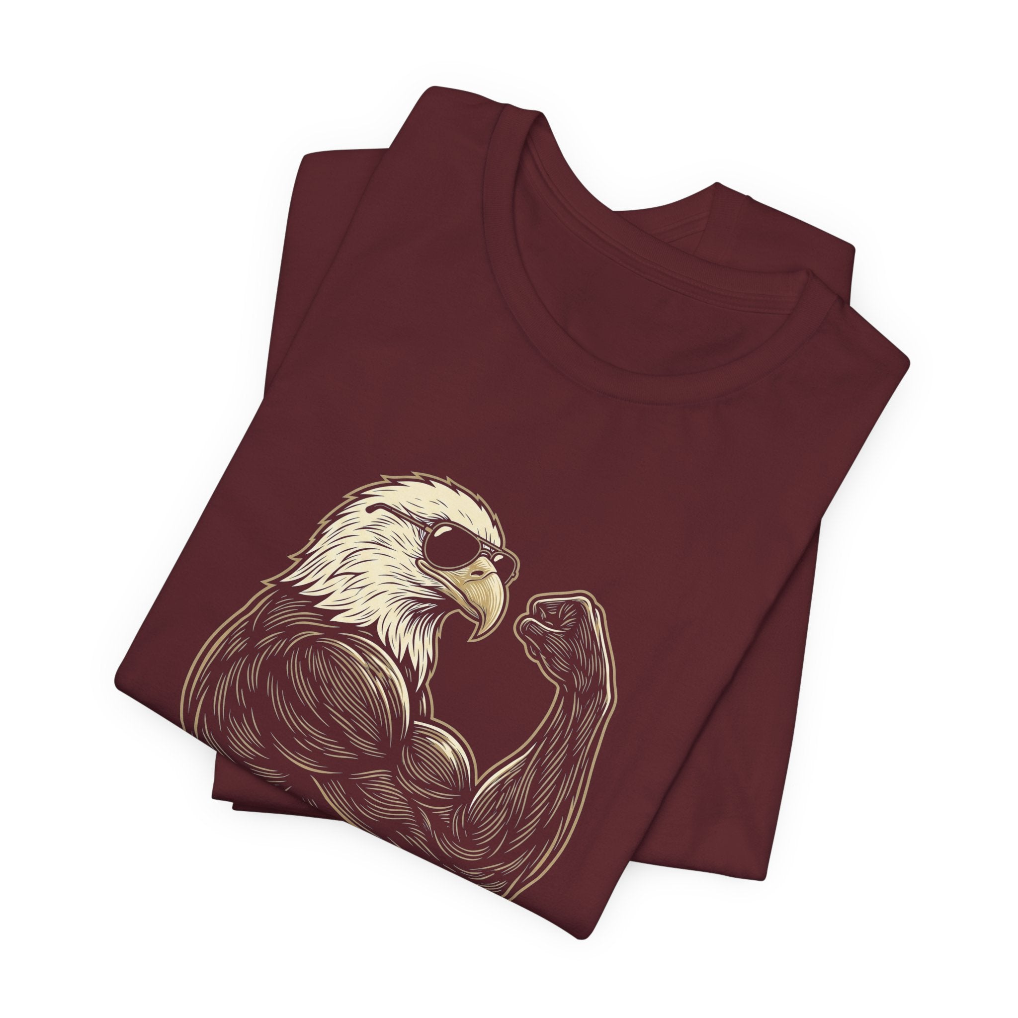 Pro-Eagle Anti-Metric Funny T-Shirt | Sarcastic 4th of July Eagle Tee | Patriotic America Gift