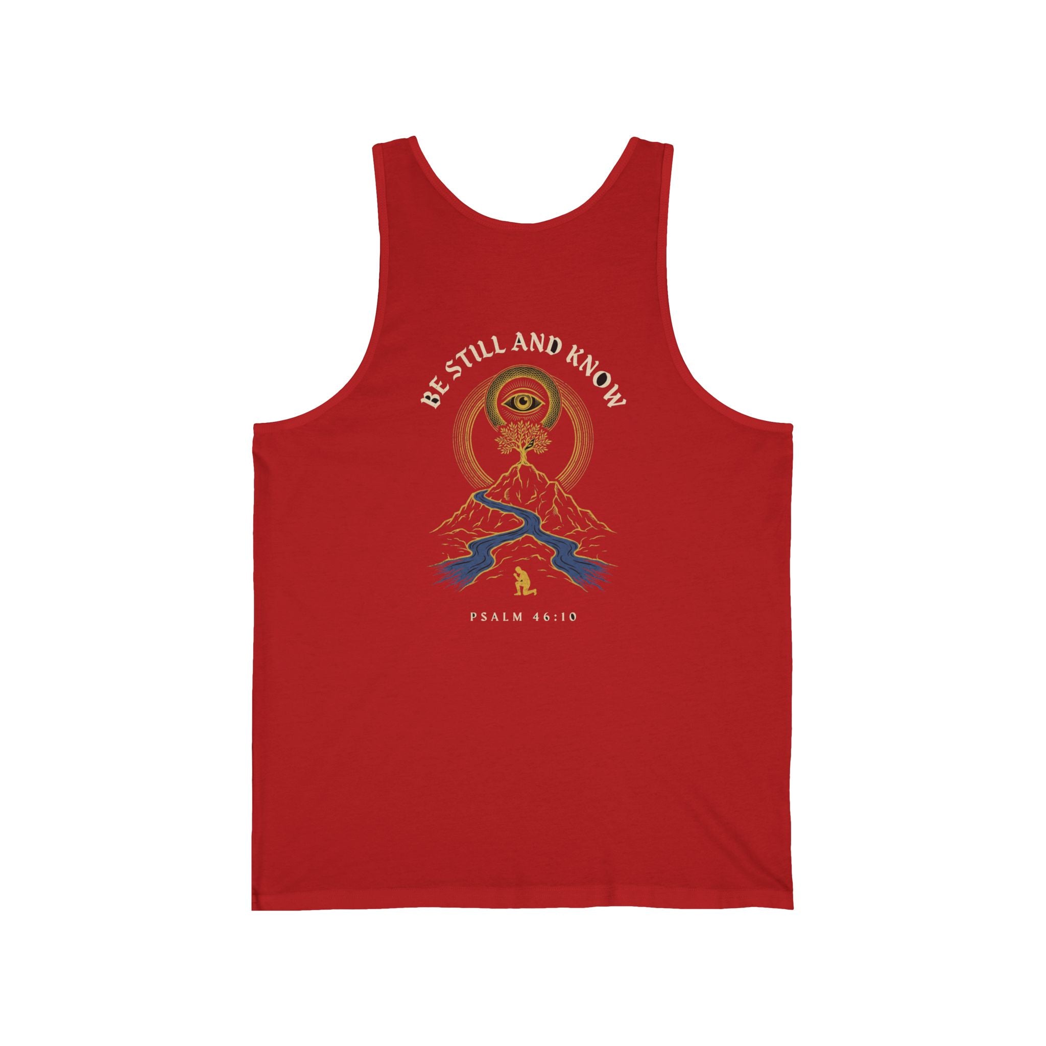 Be Still and Know That I Am God Christian Tank Top | Psalm 46:10 Faith Bible Verse