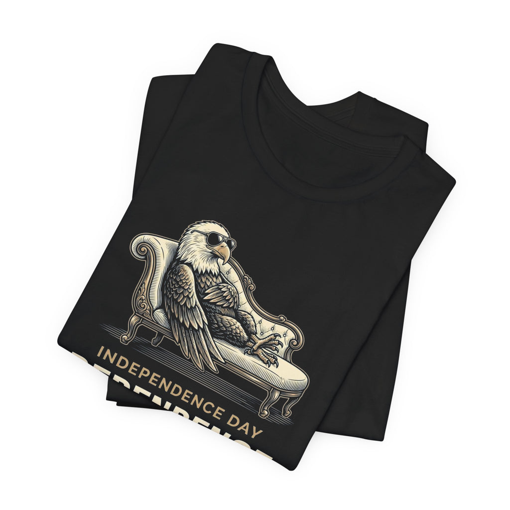 Independence Day Dependence Issues T-Shirt | Funny Eagle 4th of July Tee | Sarcastic Patriotic Gift