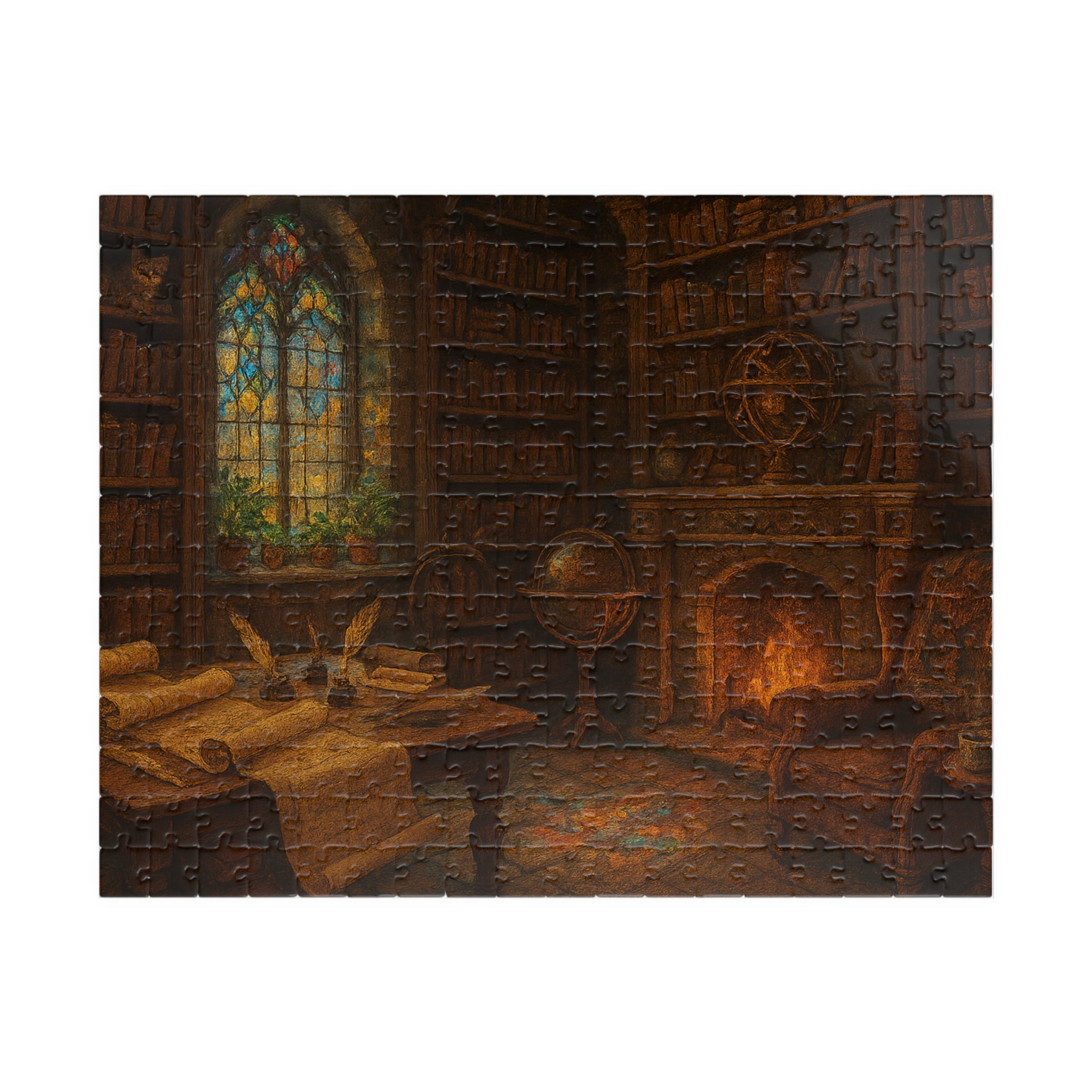 Seek the Unseen Truths Jigsaw Puzzle - Elegant Hand-Lettered Design