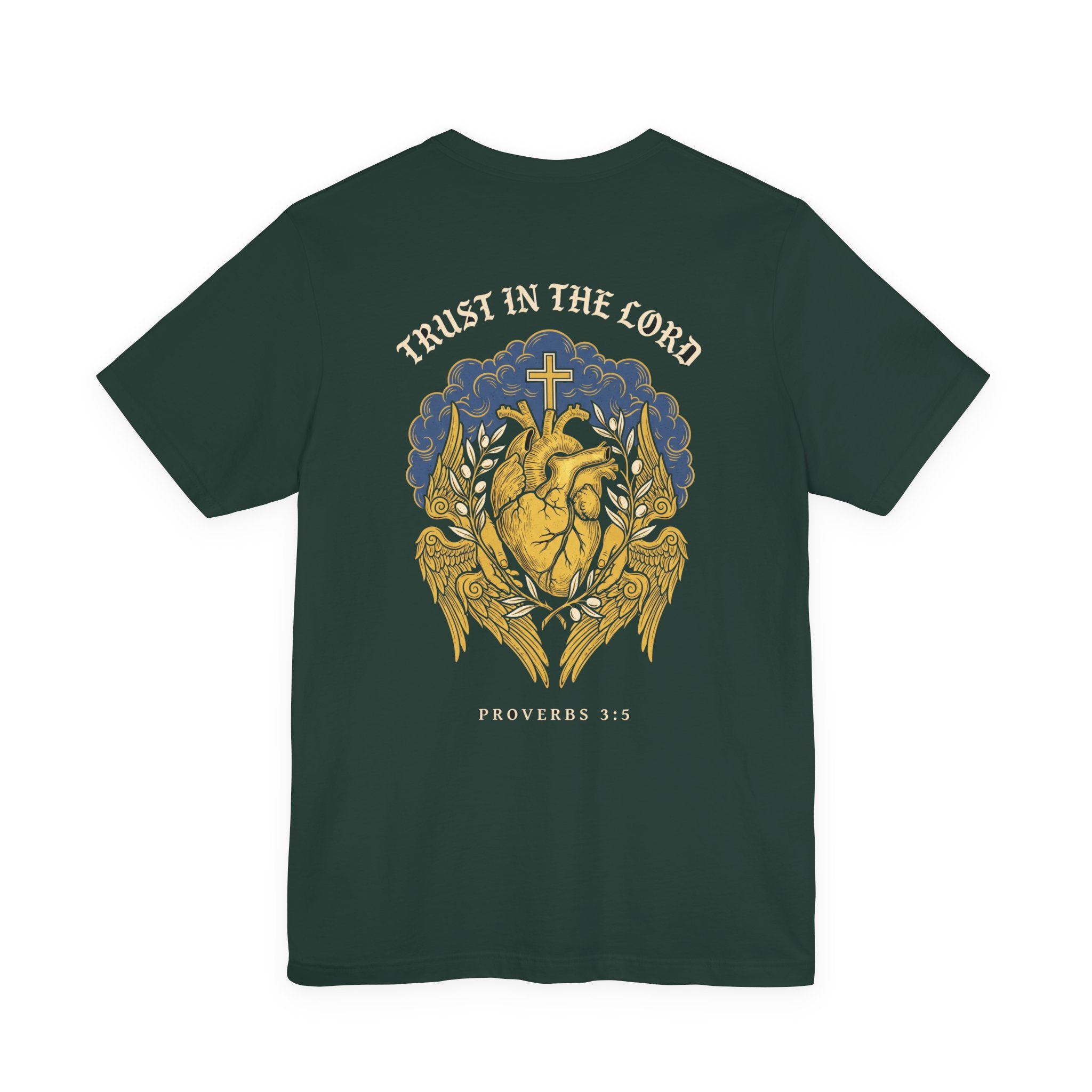 Trust in the Lord With All Your Heart Christian Tee | Faith Bible Verse Shirt