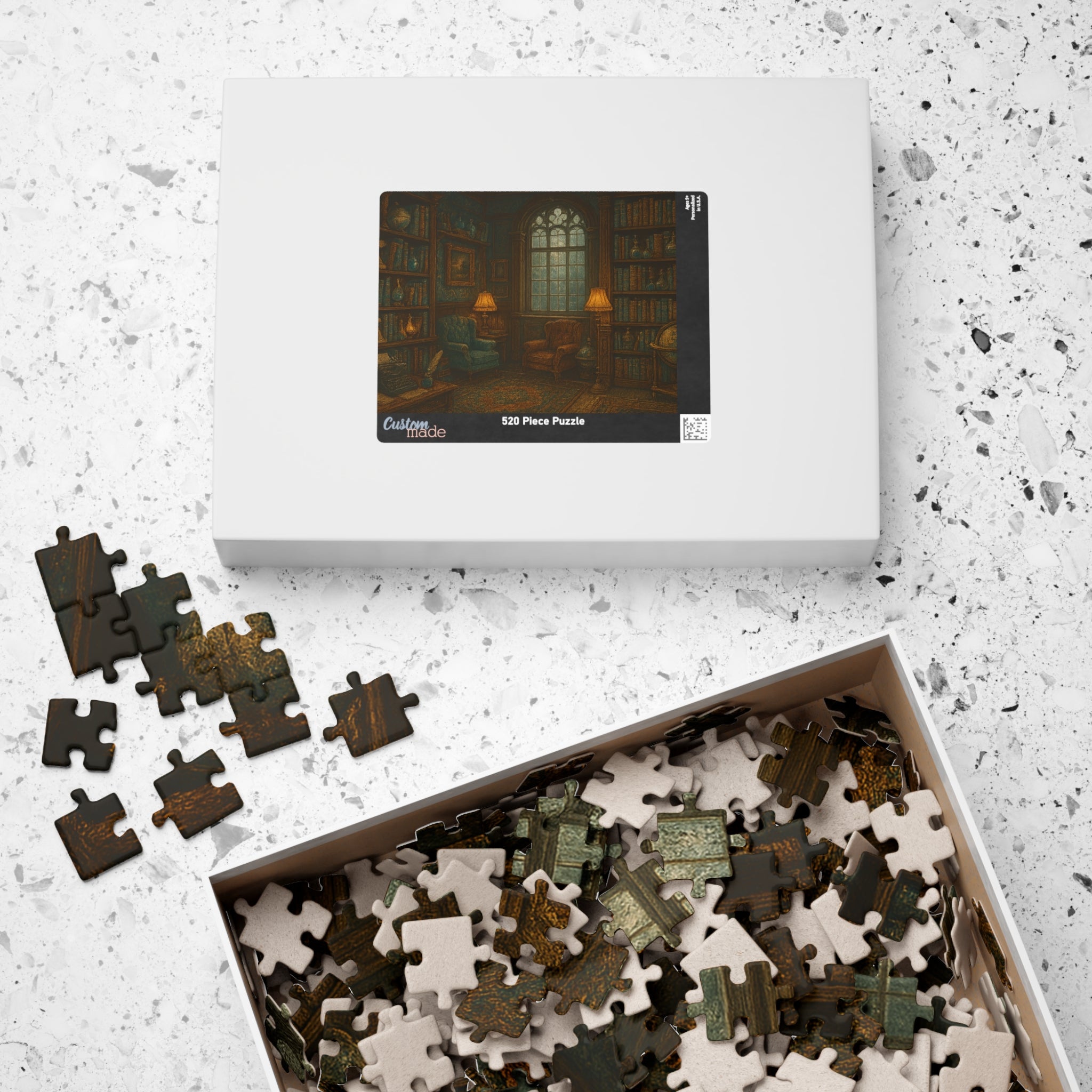 Vintage Library Jigsaw Puzzle - Stories of the Ages Scene