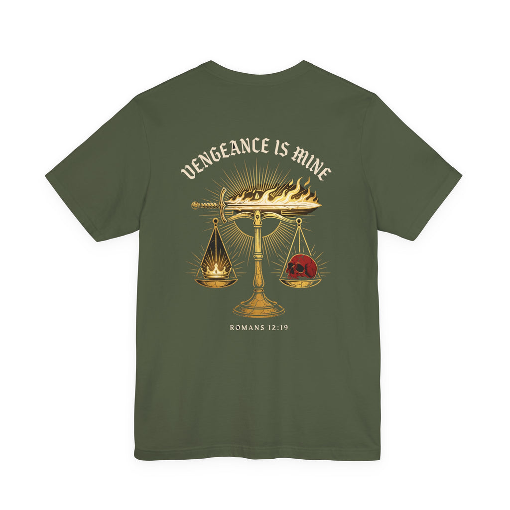 Vengeance Is Mine Christian Tee | Reformed Warrior Faith Shirt