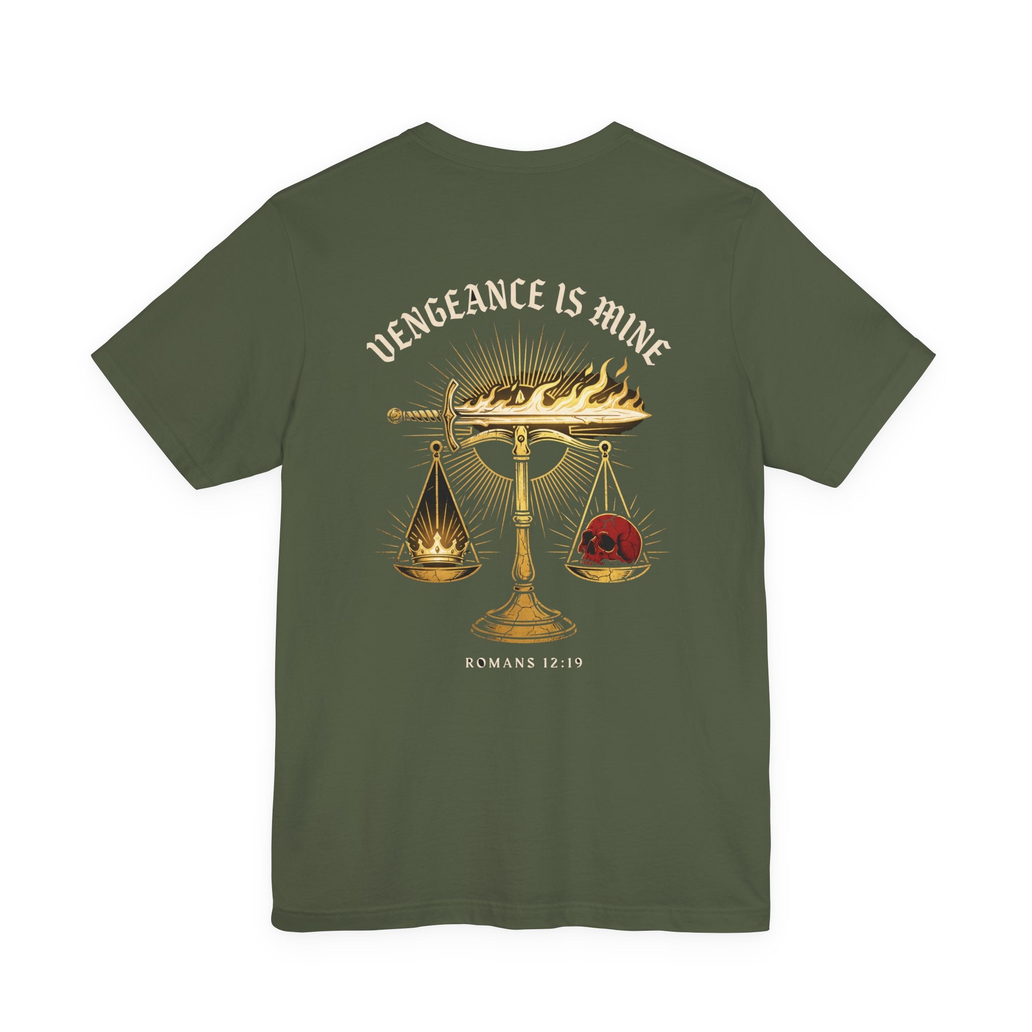 Vengeance Is Mine Christian Tee | Reformed Warrior Faith Shirt