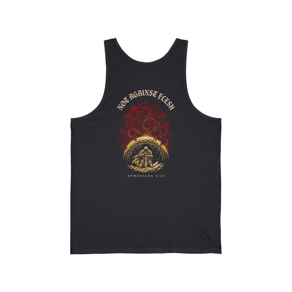 Not Against Flesh Christian Tank | Reformed Warrior Faith
