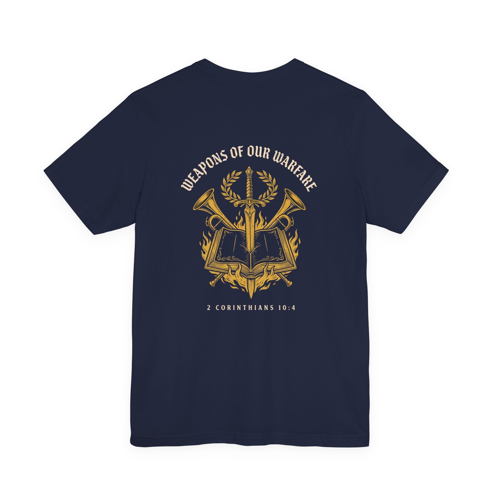 Weapons of Our Warfare Christian Tee | Reformed Warrior Faith Shirt