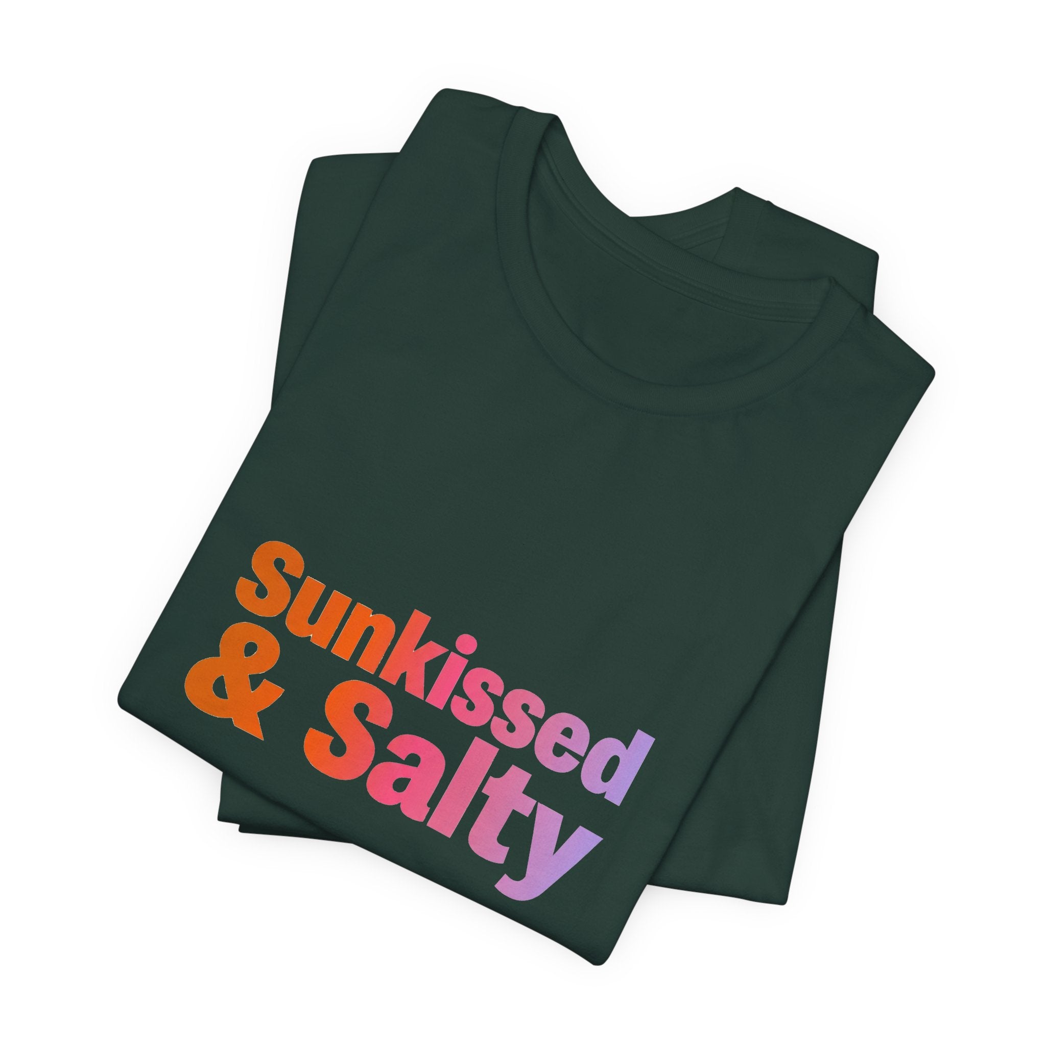 Sunkissed & Salty Tee - Retro 70s Typography Shirt