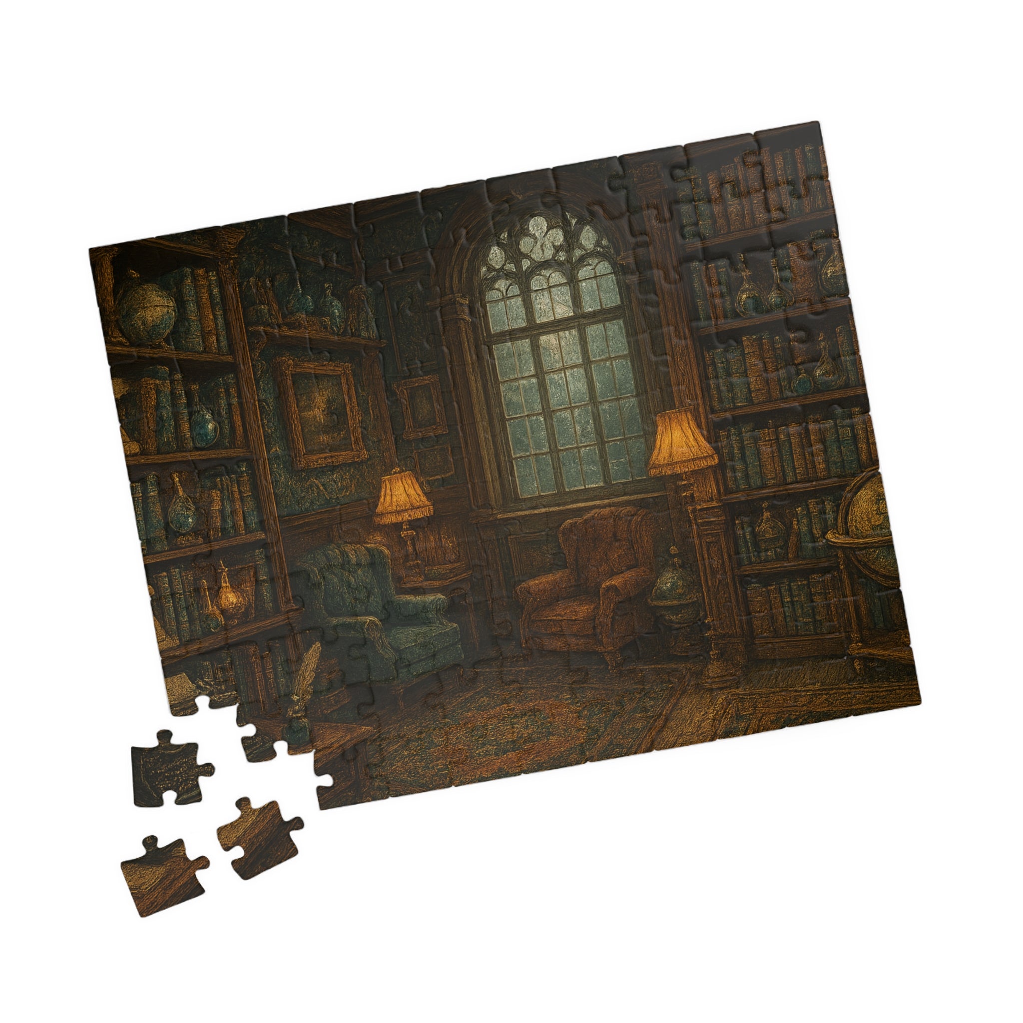 Vintage Library Jigsaw Puzzle - Stories of the Ages Scene