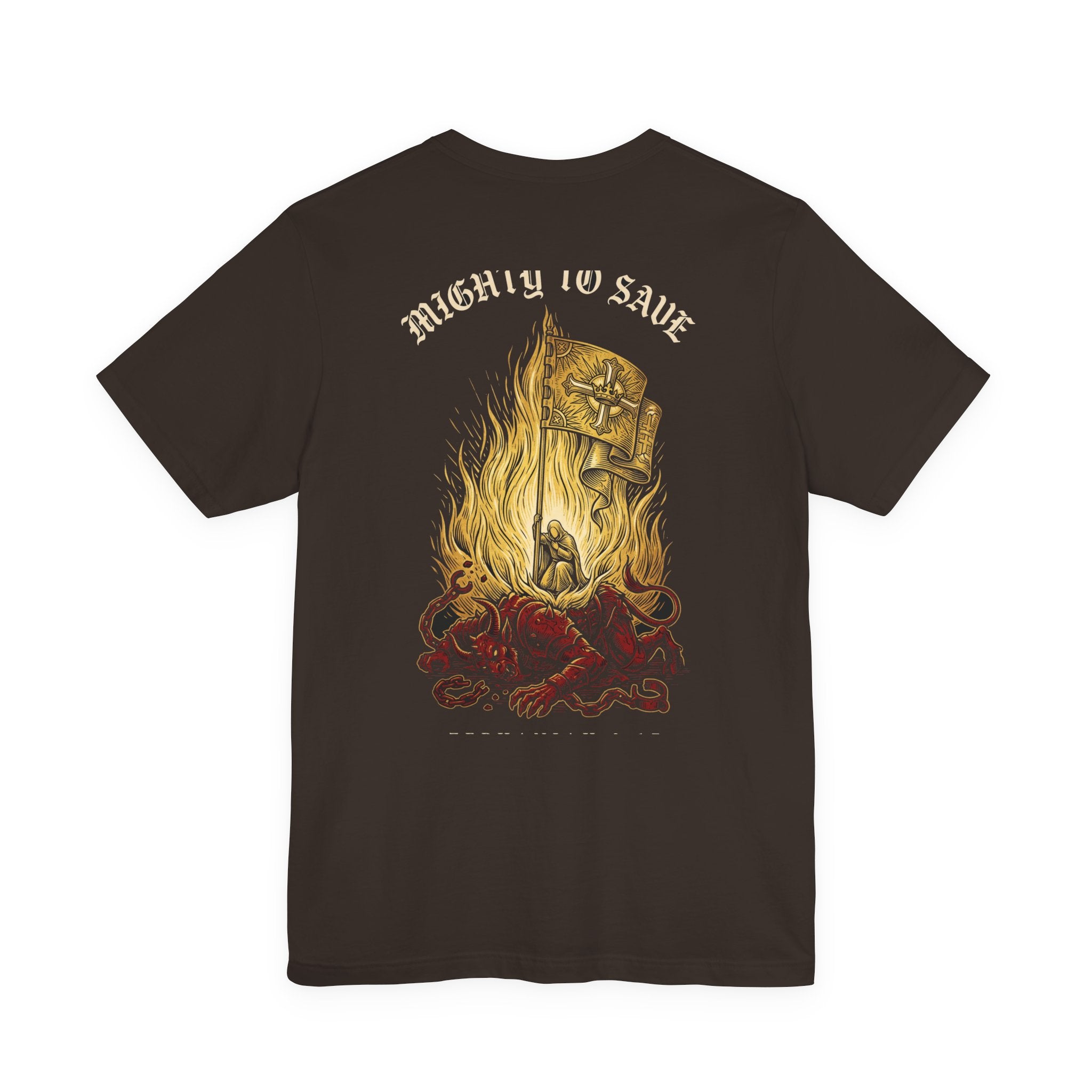 The Mighty One Will Save Christian Tee | Reformed Warrior Faith Shirt
