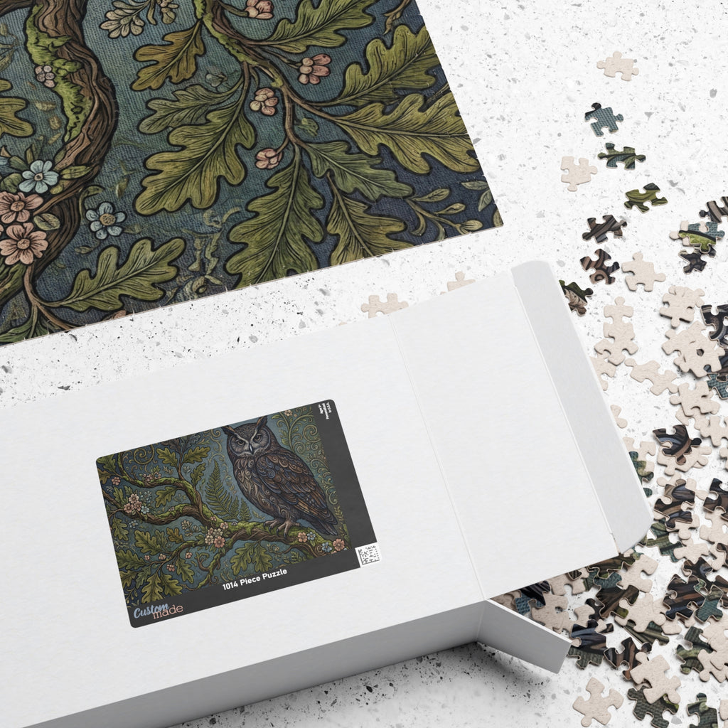 Wisdom of the Night Jigsaw Puzzle - Artistic Owl Illustration