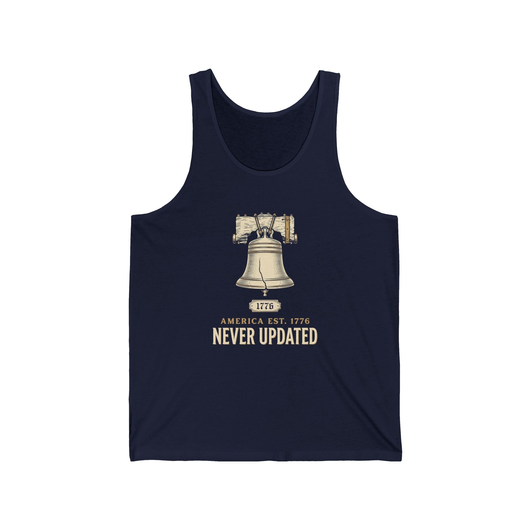 America Established 1776 Never Updated Tank Top | Funny 4th of July Tee | Sarcastic Patriotic Gift