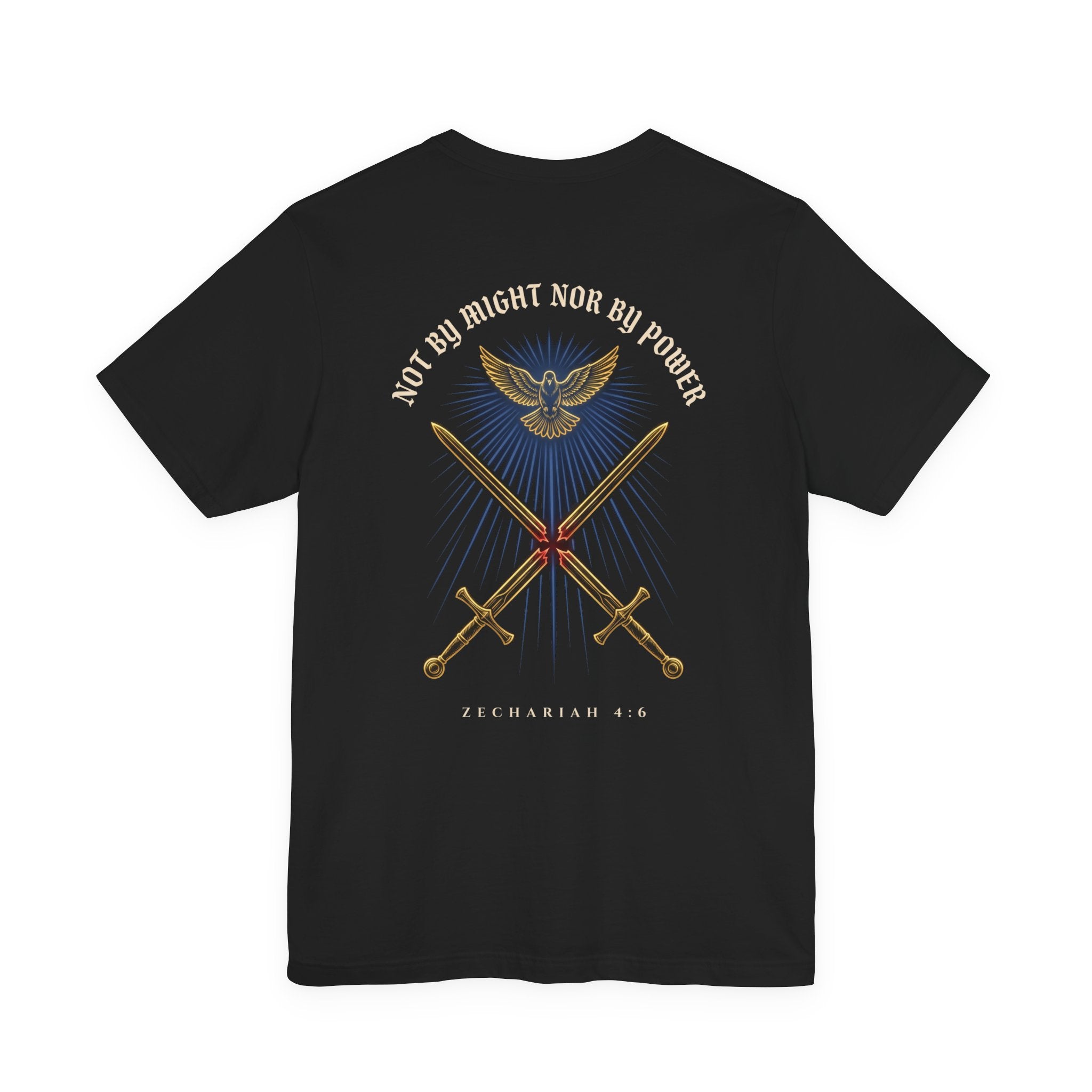 Not by Might Nor by Power Christian Tee | Reformed Warrior Faith Shirt