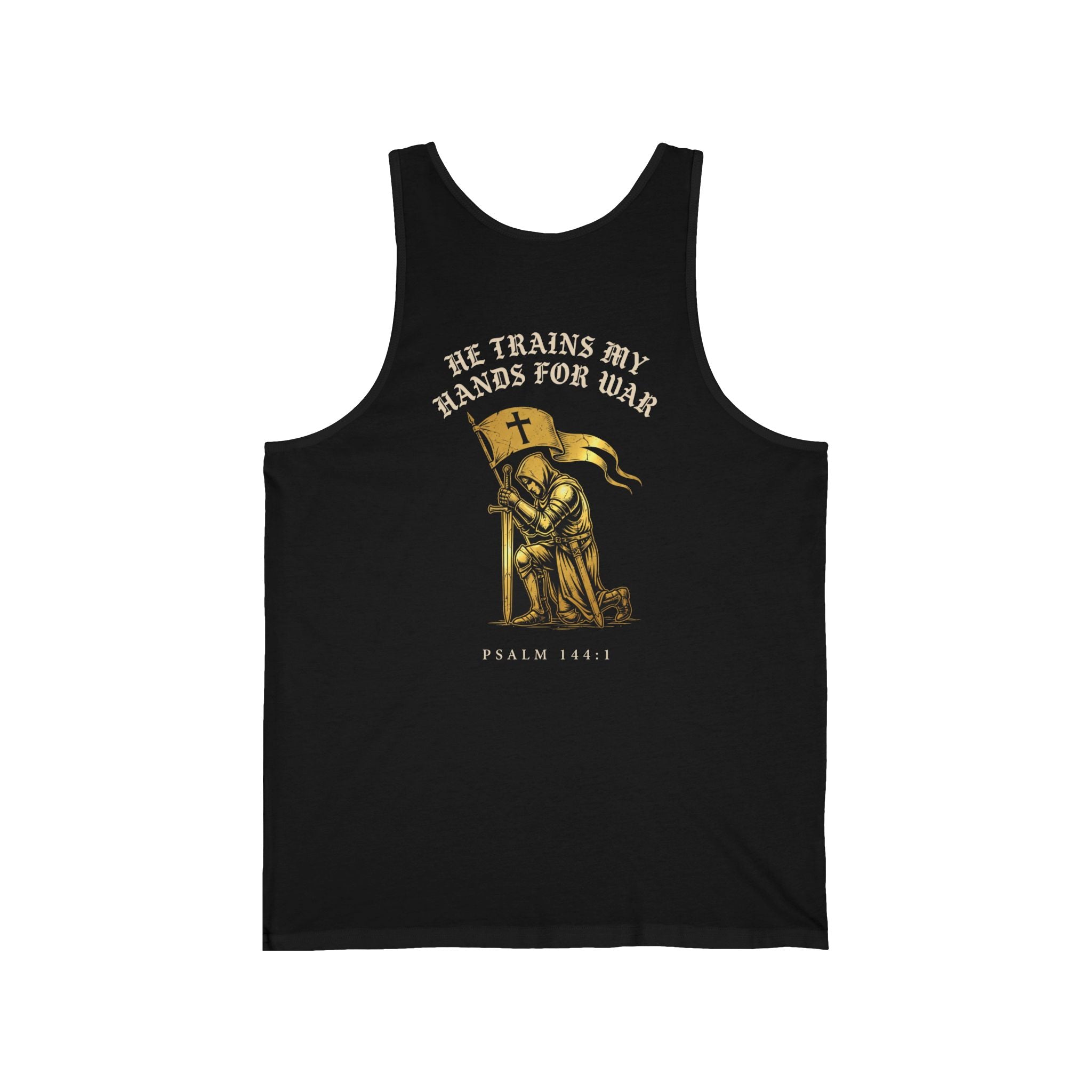 He Trains My Hands For War Christian Tank | Reformed Warrior Faith
