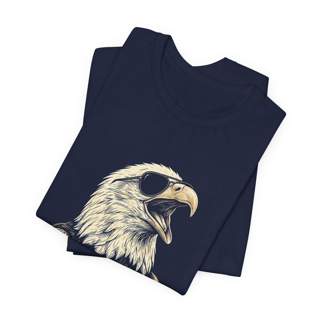 WTF Is A Kilometer Funny Eagle T-Shirt | Sarcastic 4th of July Tee | Anti-Metric America Gift