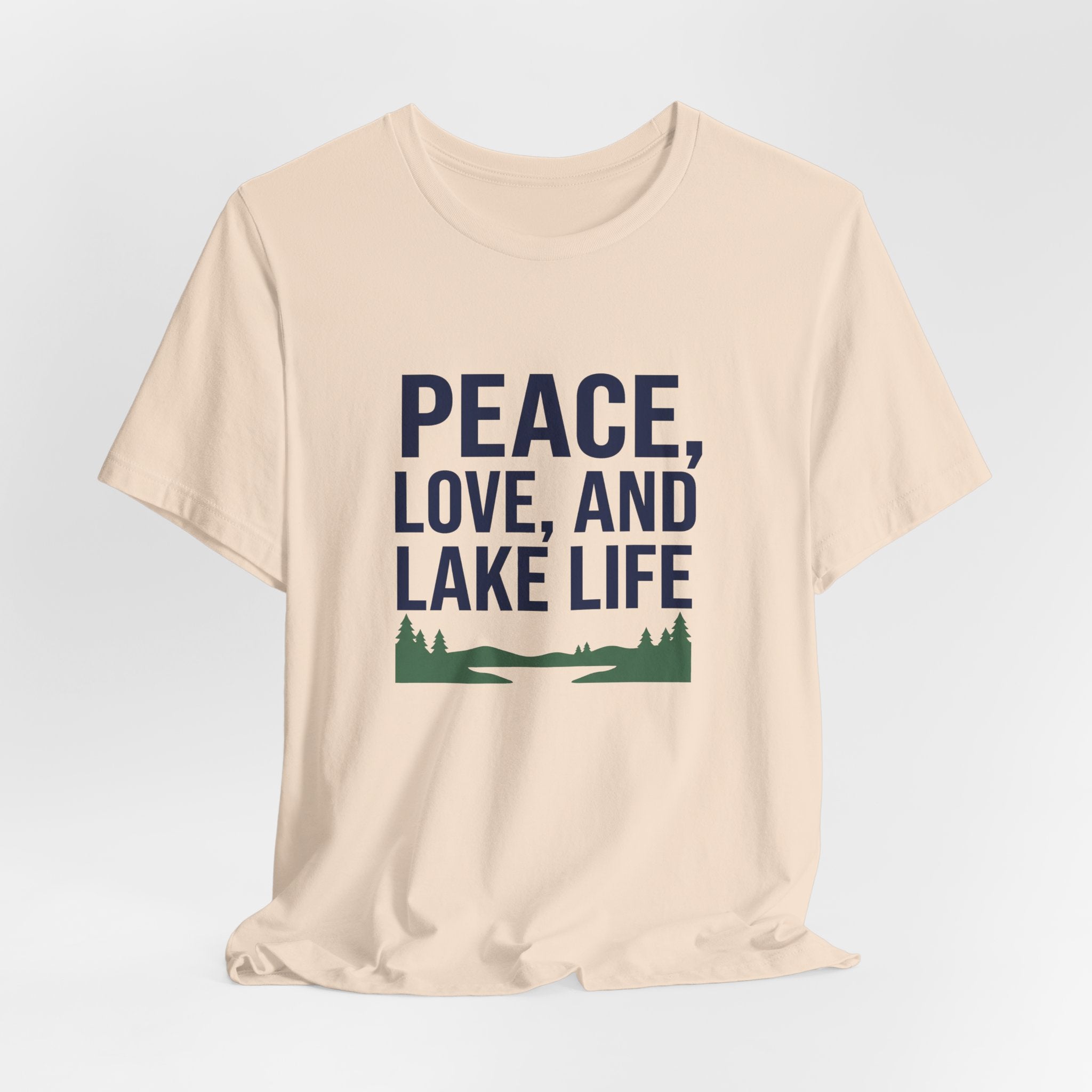 Peace, Love, and Lake Life Tee | Minimalist Typography Shirt