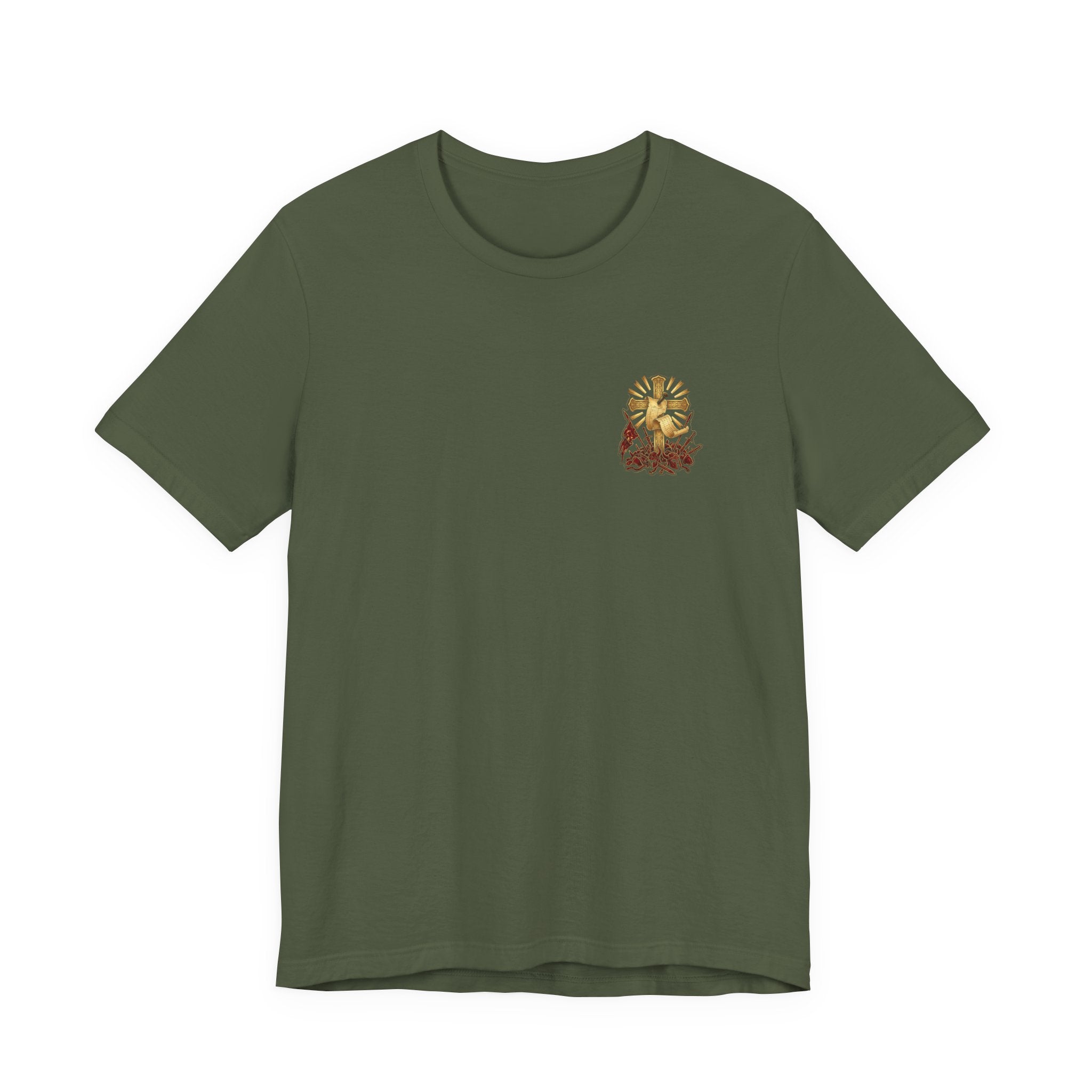 He Disarmed the Powers Christian Tee | Reformed Warrior Faith Shirt