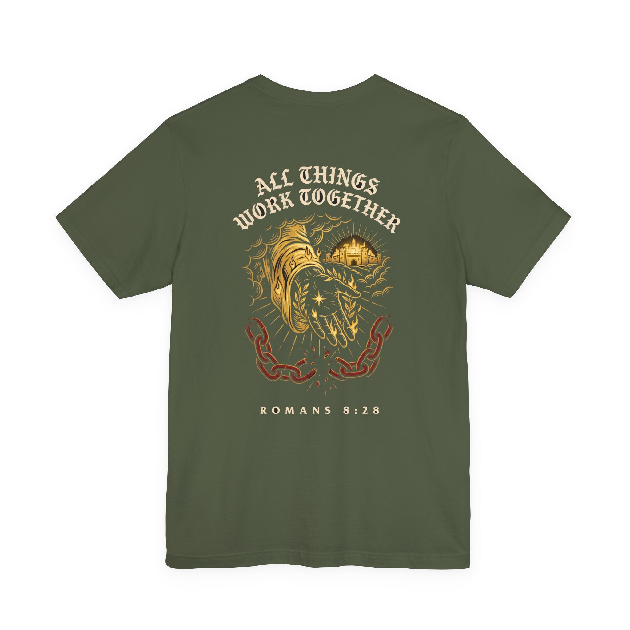 All Things Work Together For Good Christian Tee | Faith Bible Verse Shirt