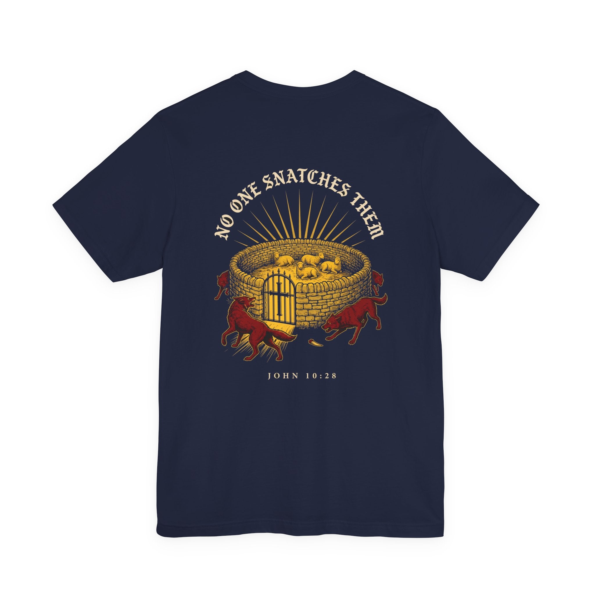 No One Will Snatch Them Christian Tee | Reformed Warrior Faith Shirt