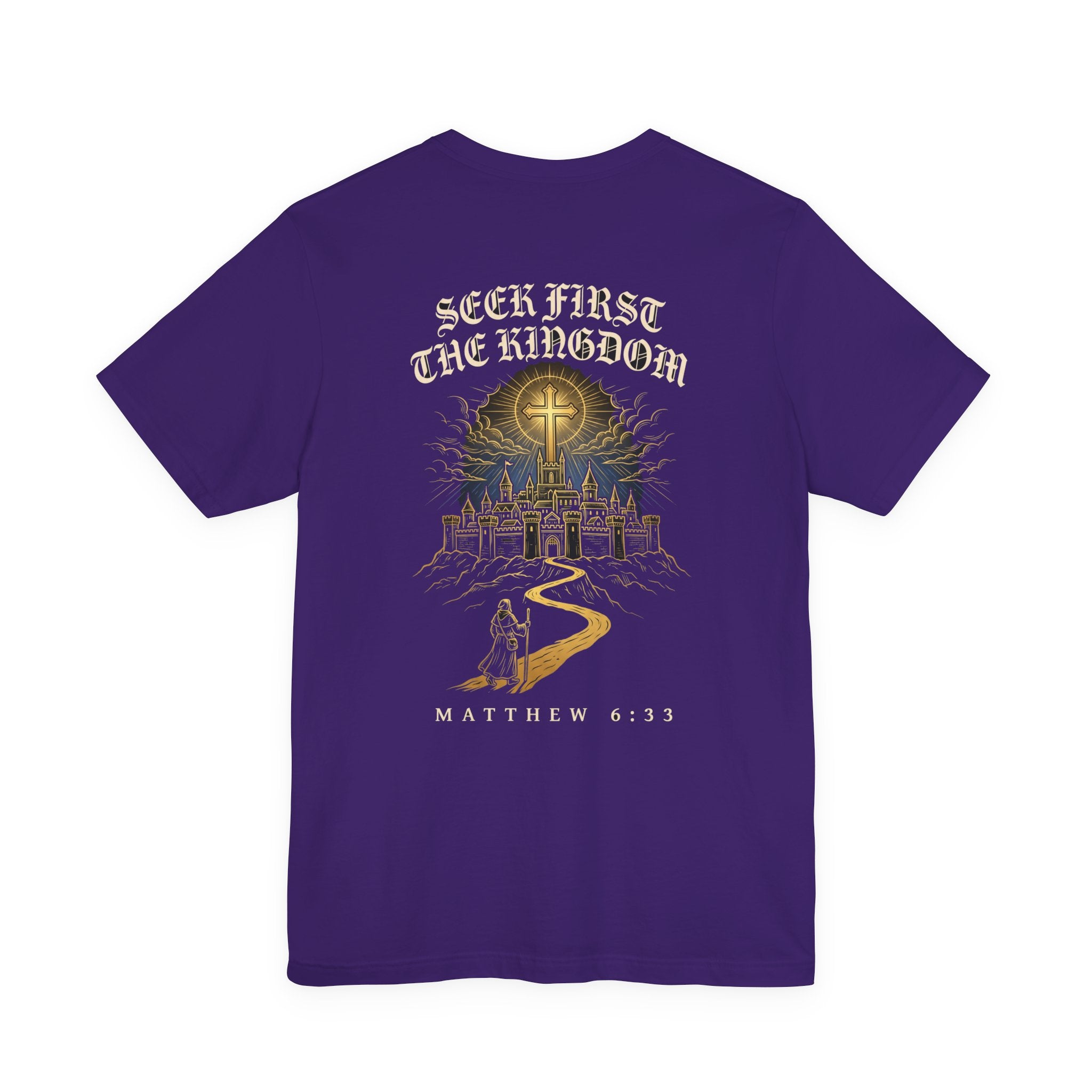 Seek First the Kingdom of God Christian Tee | Faith Bible Verse Shirt