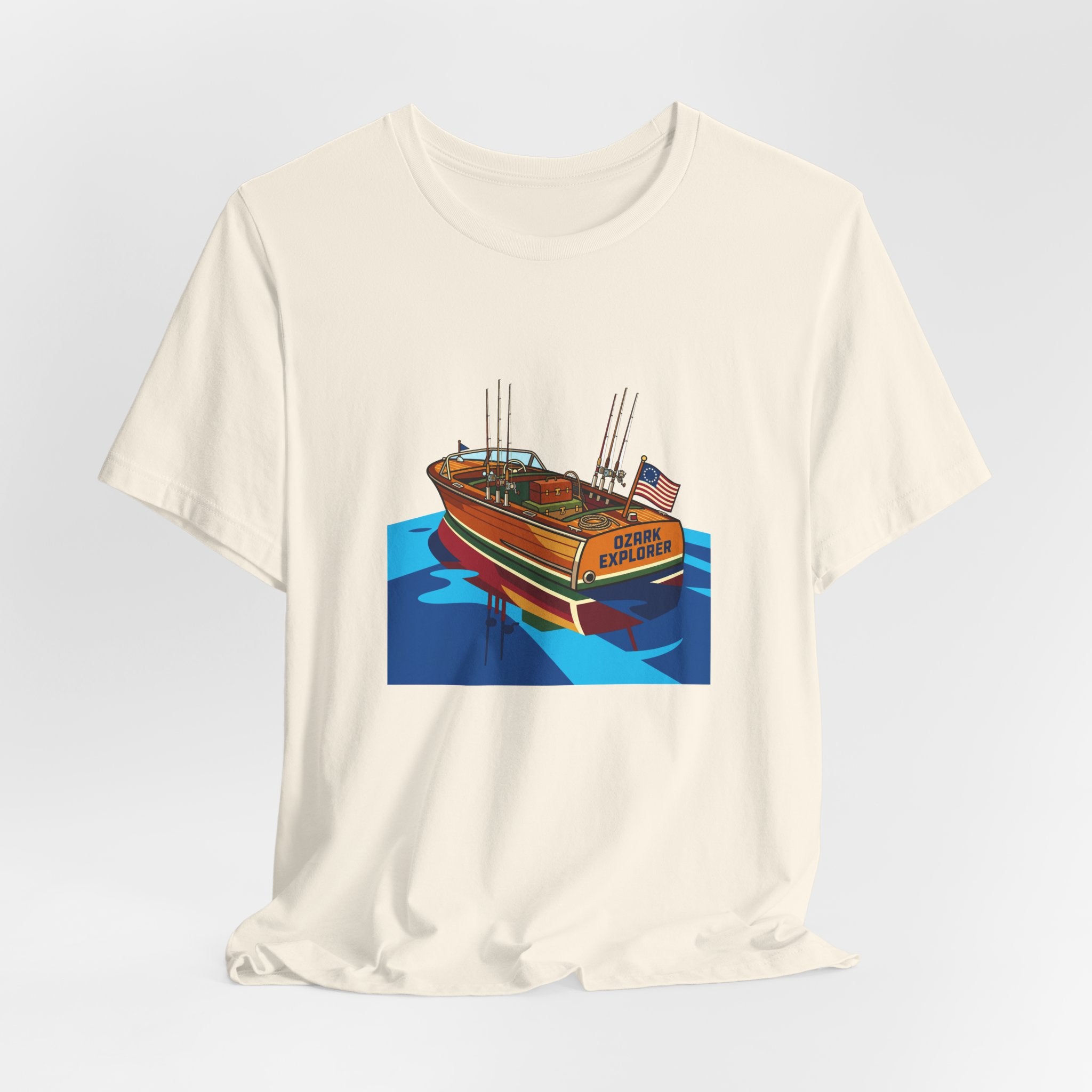 Vintage Wooden Boat Tee | Lake of the Ozarks Adventure Shirt