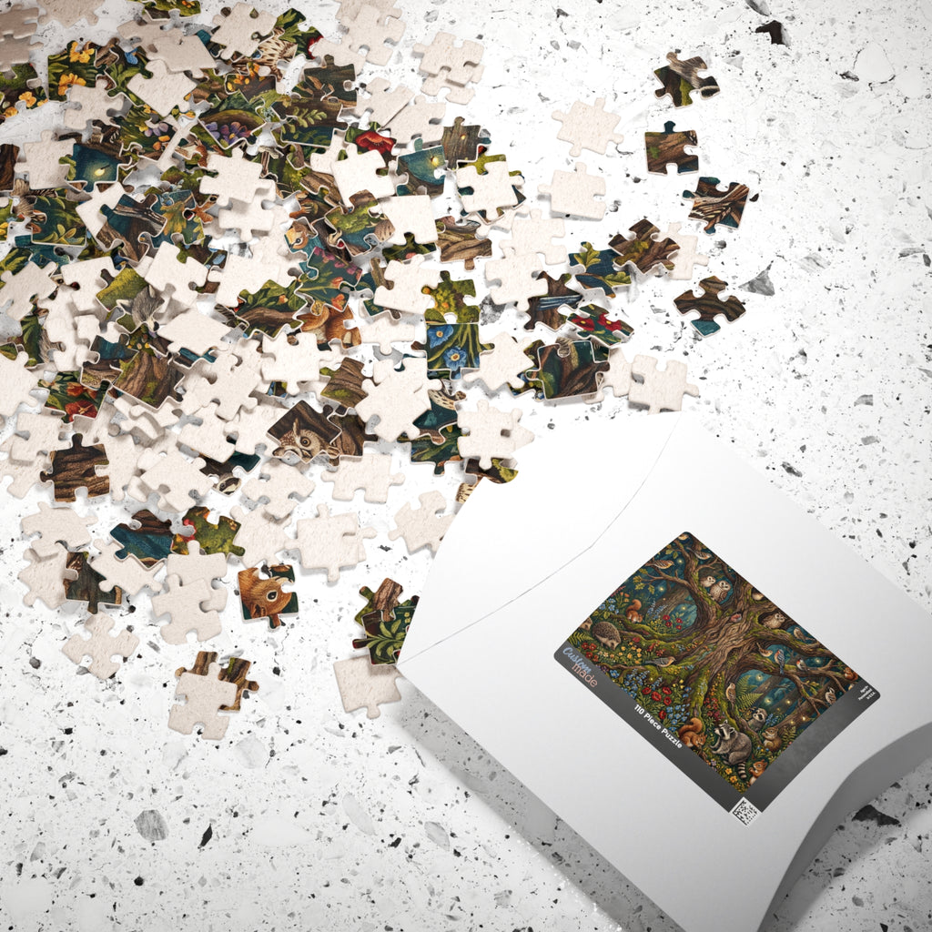 Woodland Animals Jigsaw Puzzle - Intricate Tapestry Design