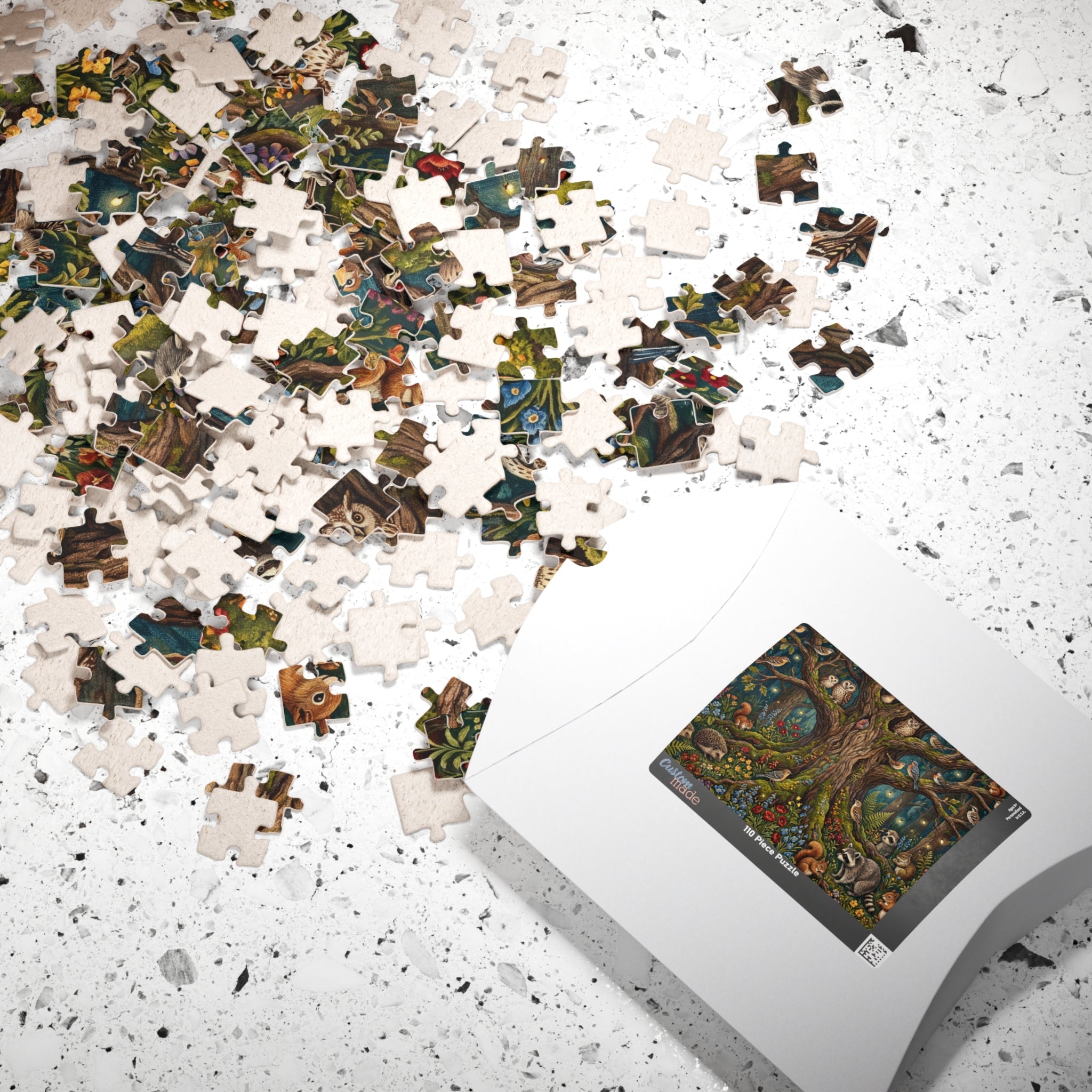 Woodland Animals Jigsaw Puzzle - Intricate Tapestry Design