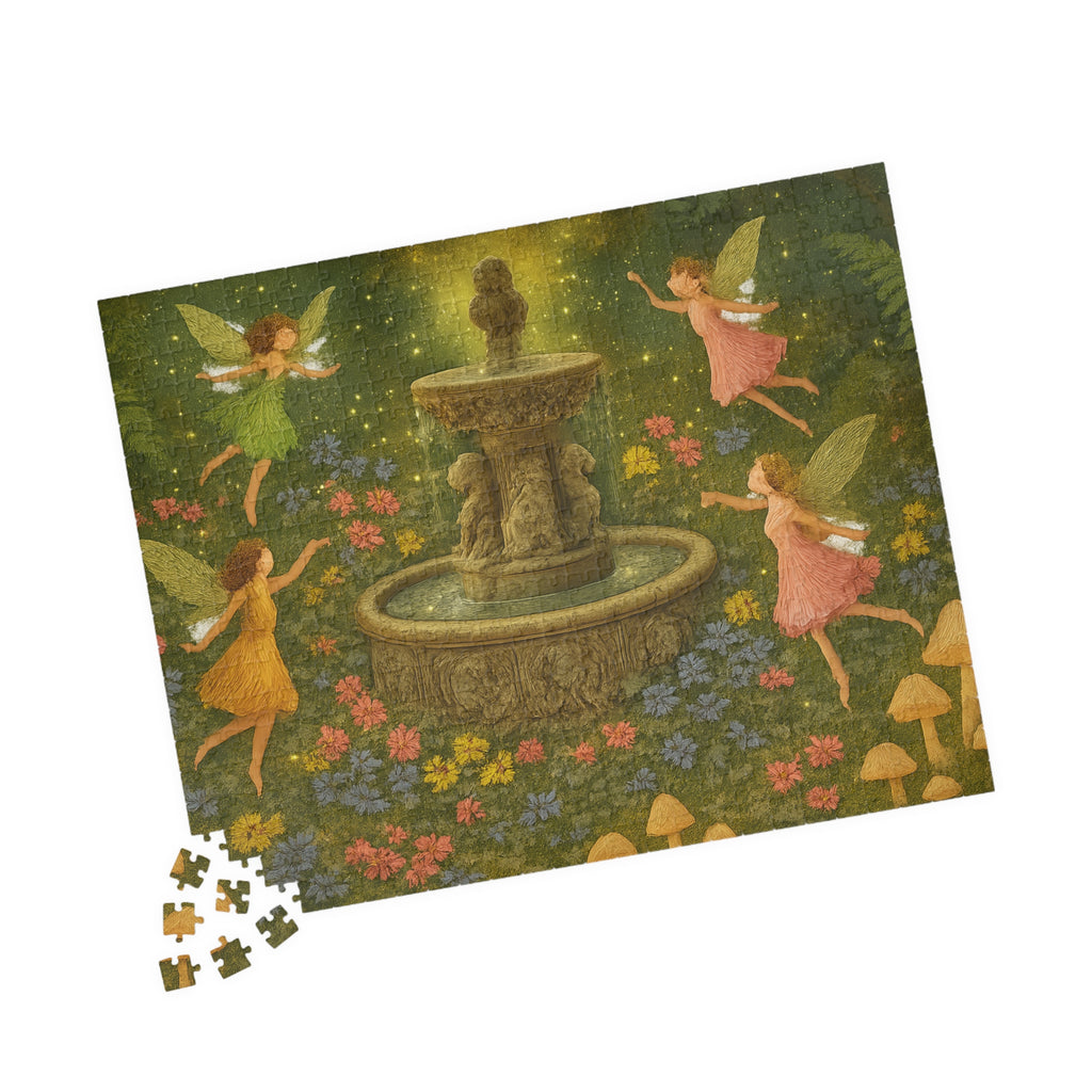 Whispers of the Glen Jigsaw Puzzle - Enchanting Fairy Scene
