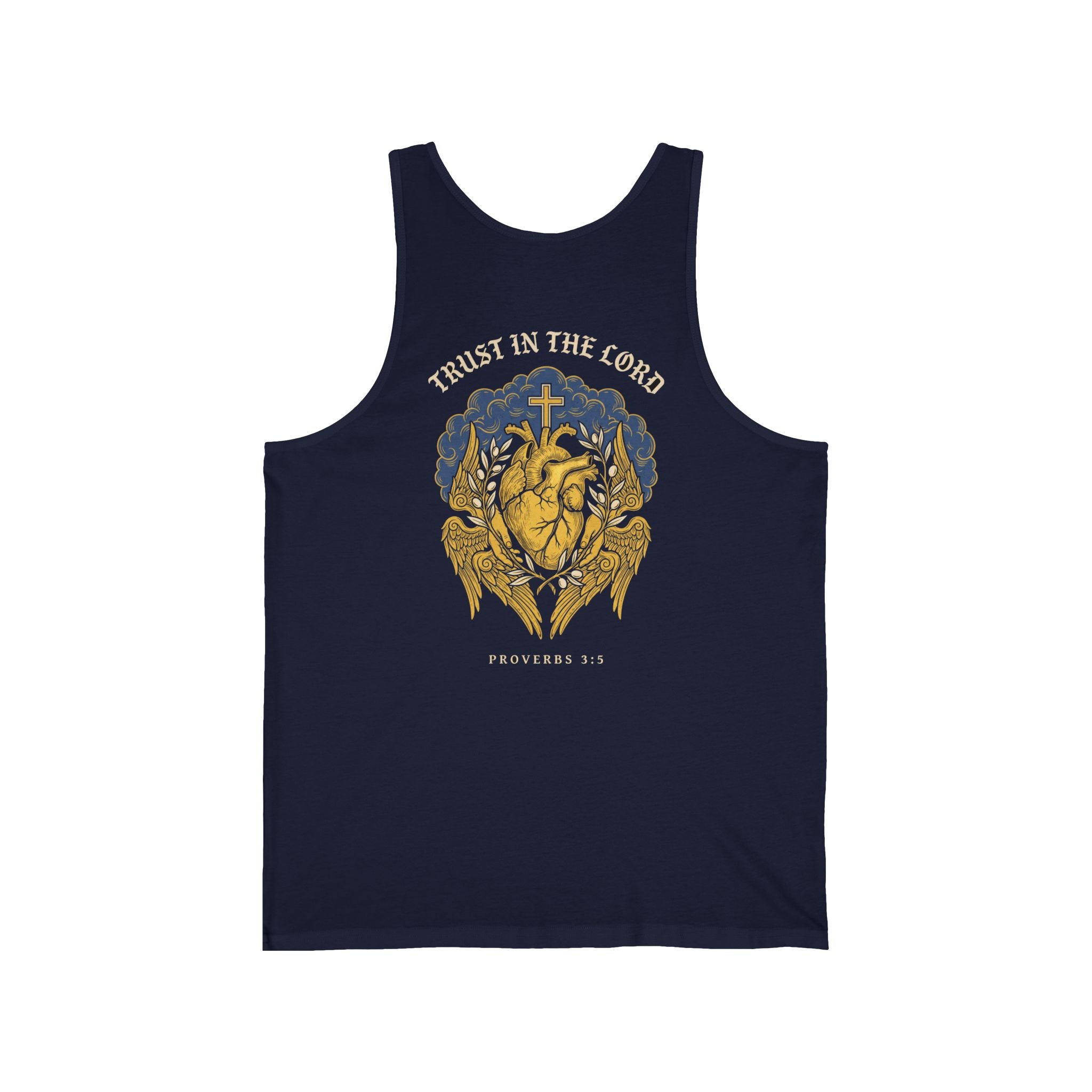 Trust in the Lord With All Your Heart Christian Tank Top | Faith Bible Verse