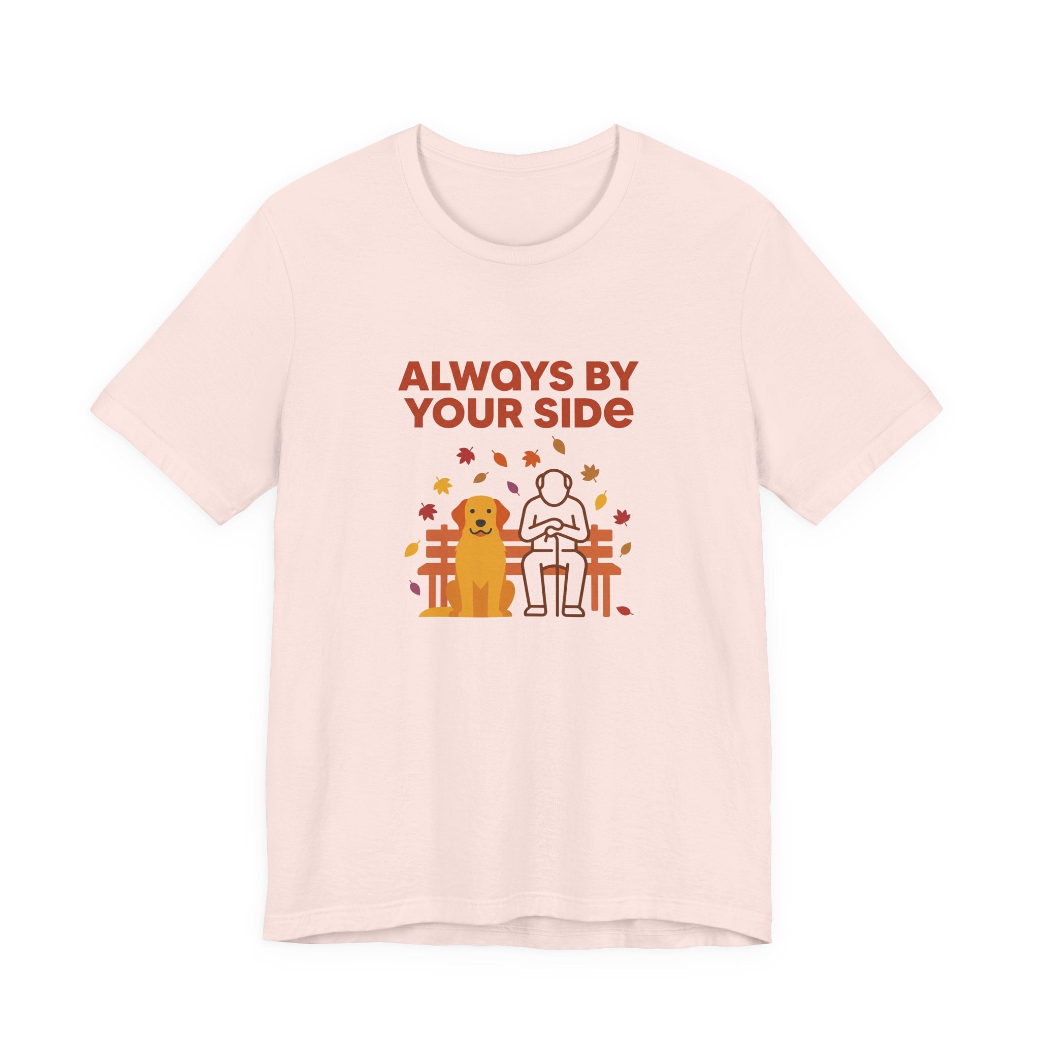 Always by Your Side Golden Retriever Tee - Serene Companion Shirt