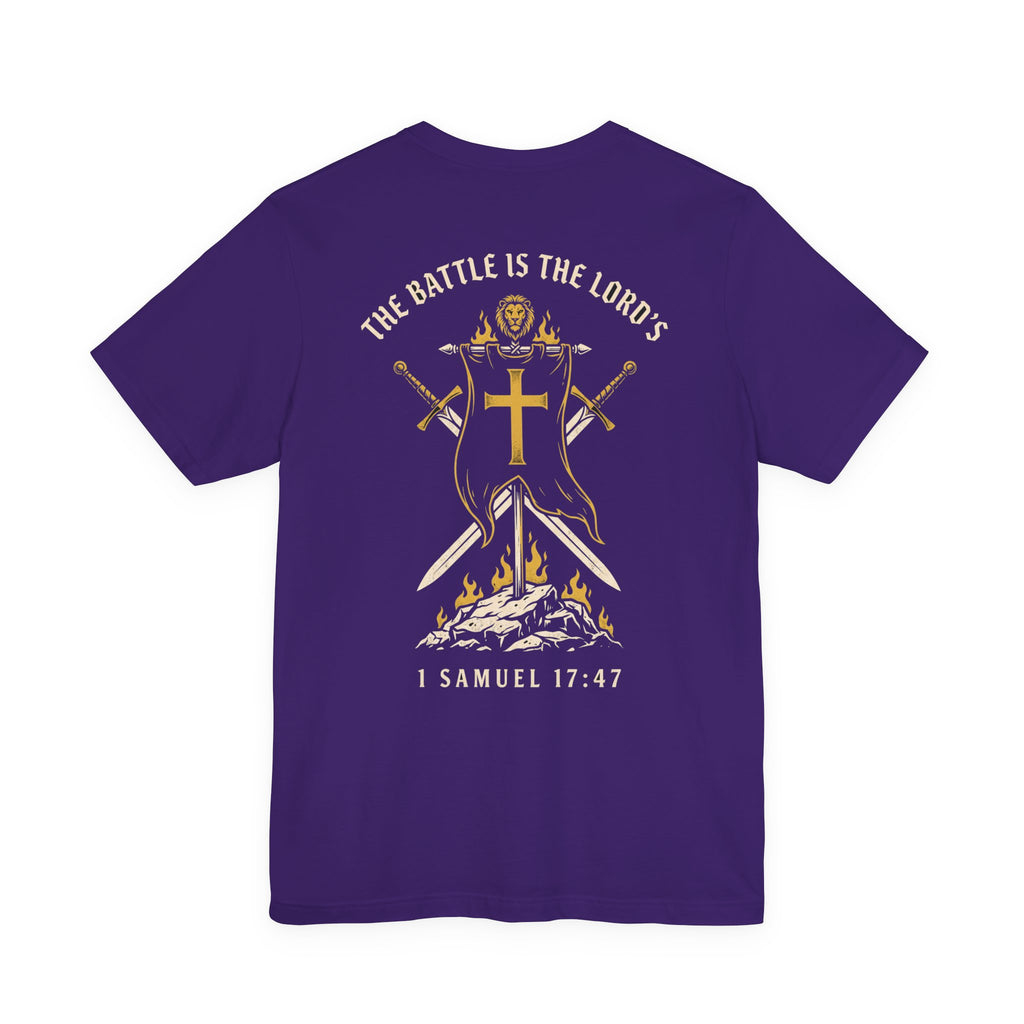 The Battle Belongs to the Lord Christian Tee | Reformed Warrior Faith Shirt