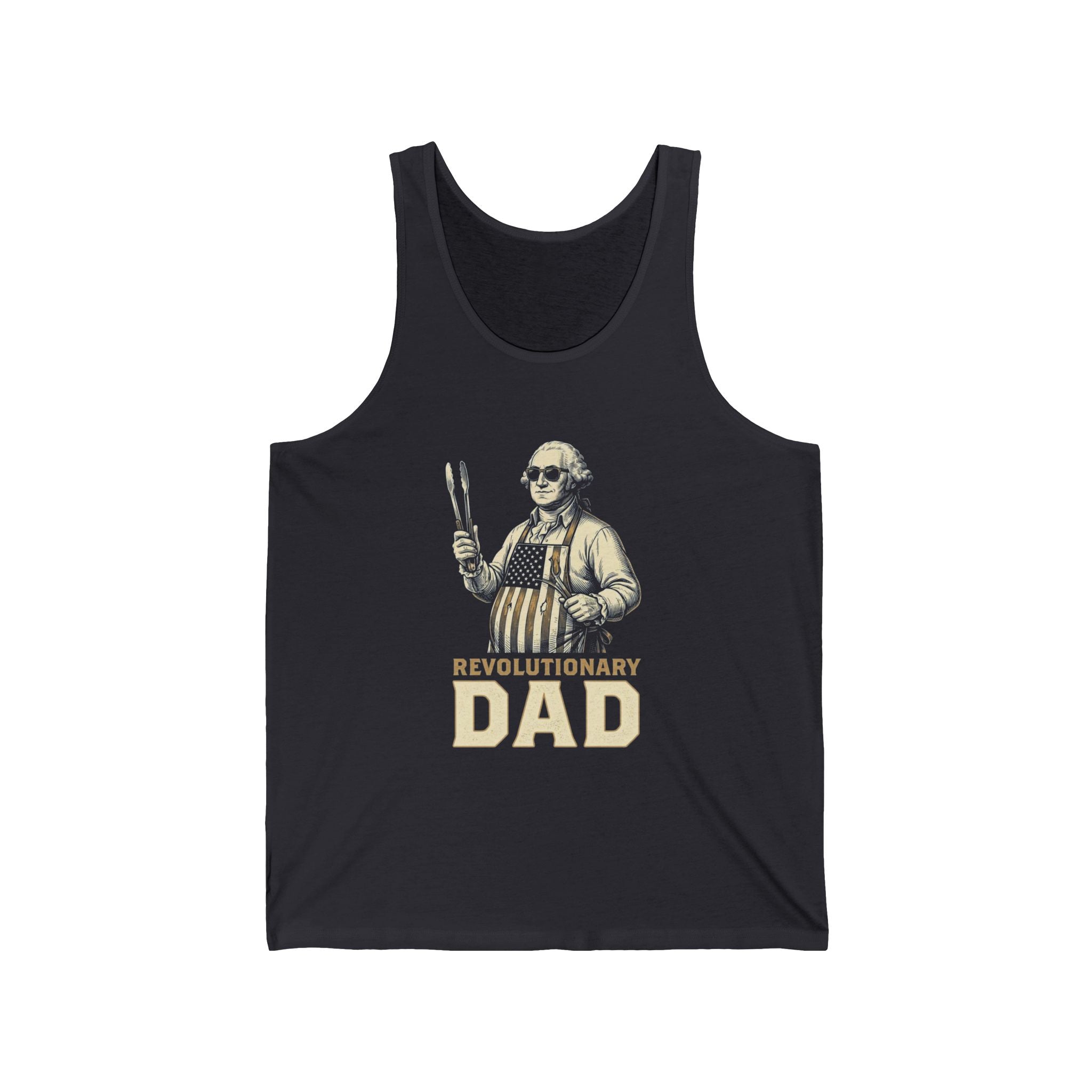 Revolutionary Dad Tank Top | Funny 4th of July Dad Tee | Patriotic Grilling Gift | Founding Father Fathers Day Shirt