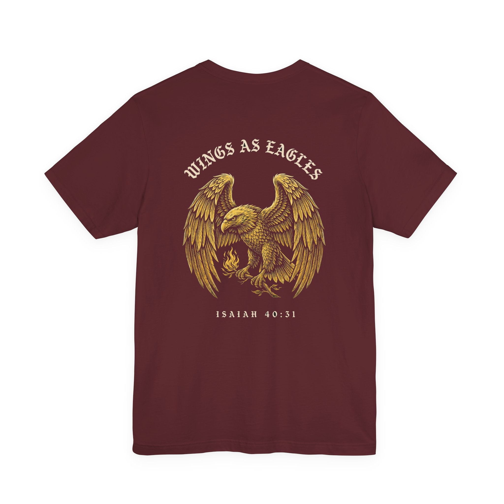 Mount Up With Wings as Eagles Christian Tee | Faith Bible Verse Shirt