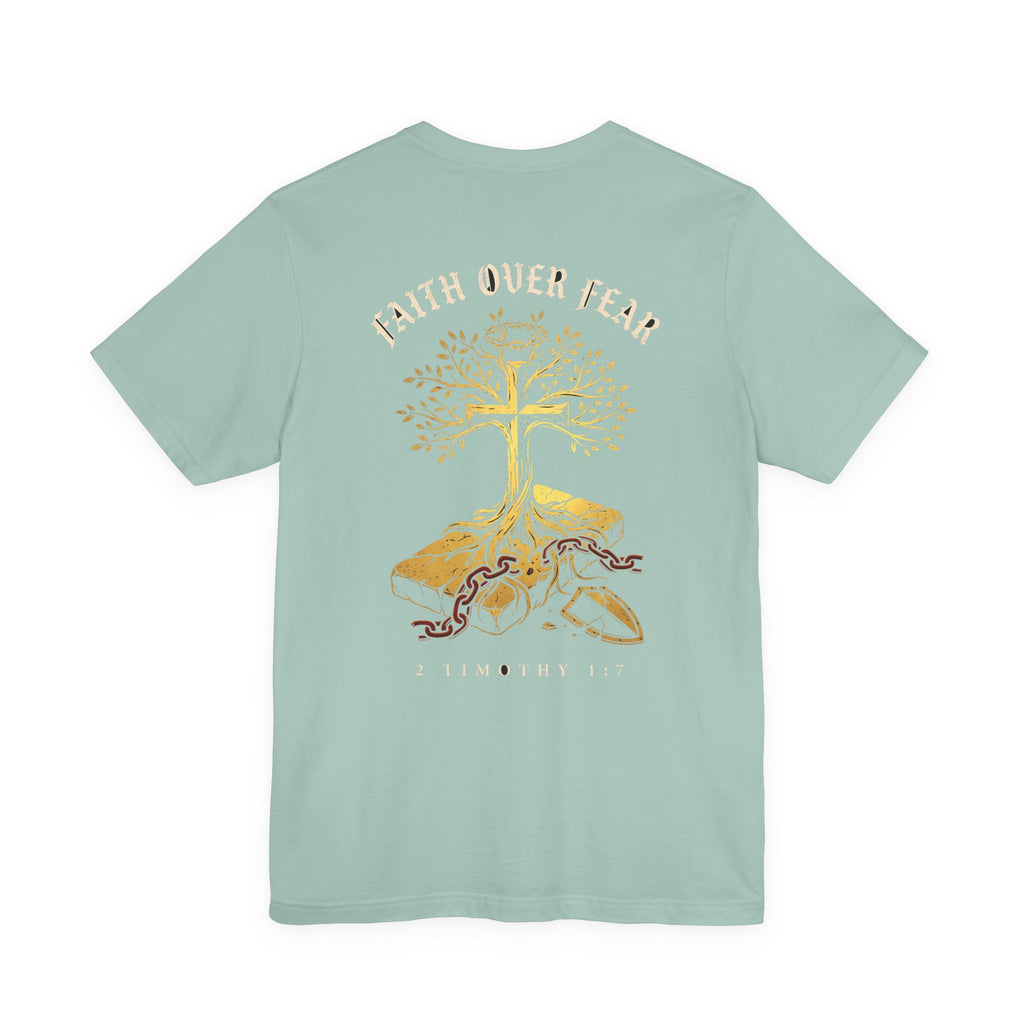 Faith Over Fear Christian Tee | Minimalist Faith Bible Verse Shirt