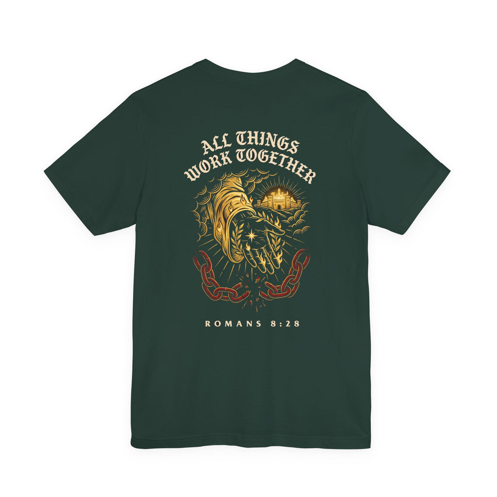 All Things Work Together For Good Christian Tee | Faith Bible Verse Shirt