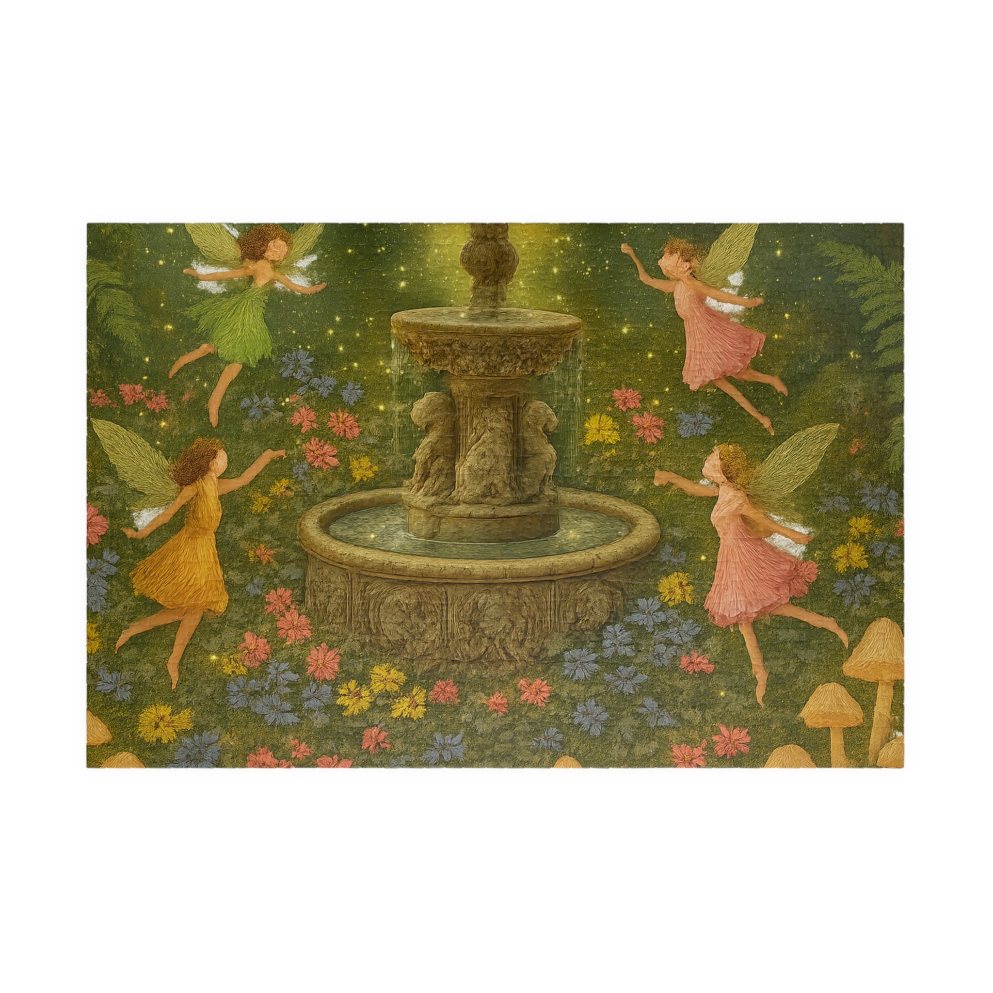 Whispers of the Glen Jigsaw Puzzle - Enchanting Fairy Scene