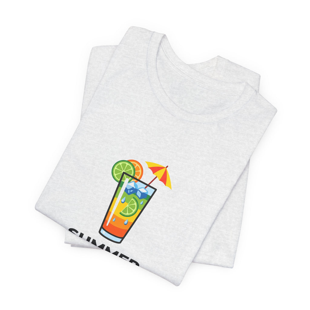 Tropical Cocktail Illustration Shirt | Summer Poolside Tee