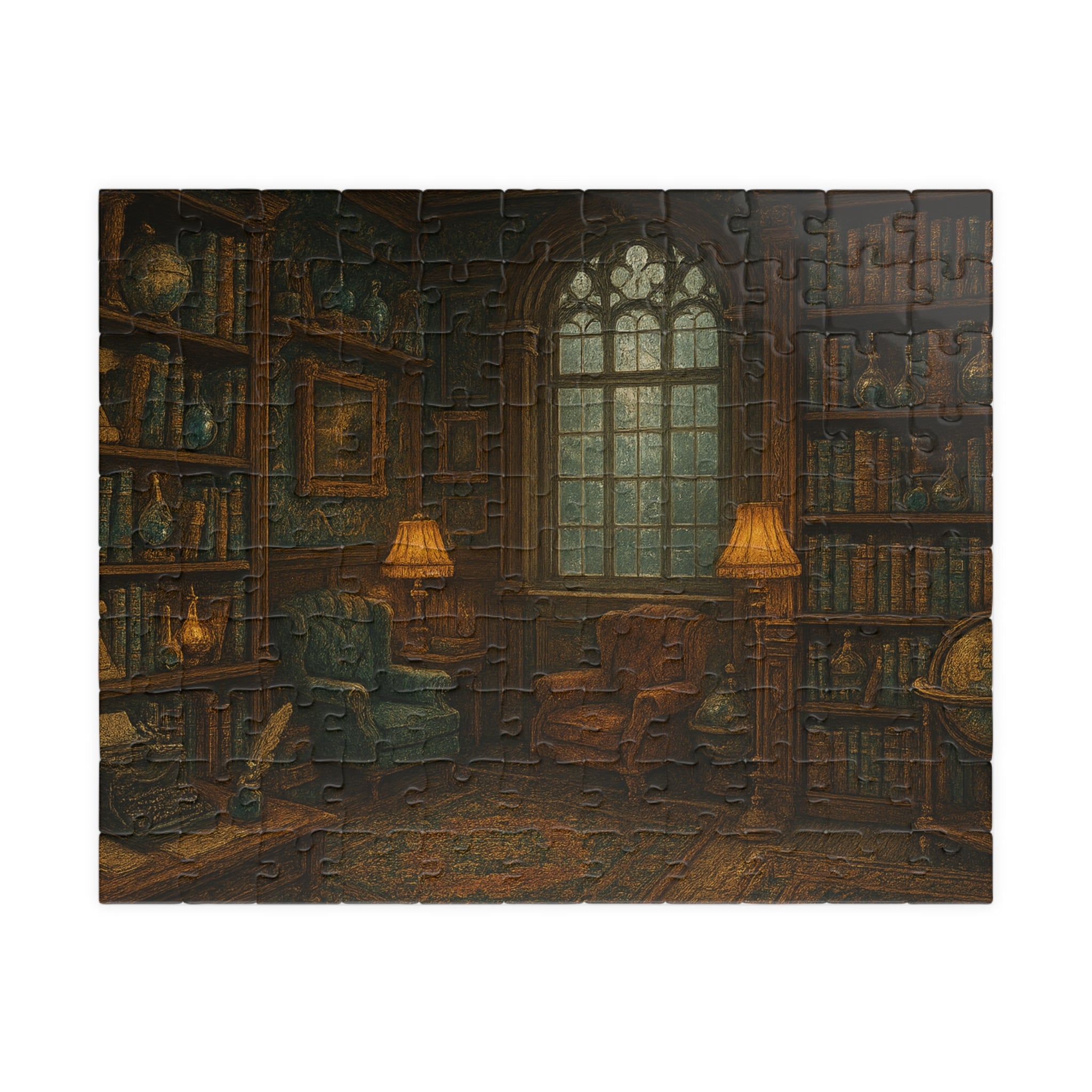 Vintage Library Jigsaw Puzzle - Stories of the Ages Scene