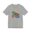 Catch the Wave Tee - Retro Beach Sunset Surfboard Design