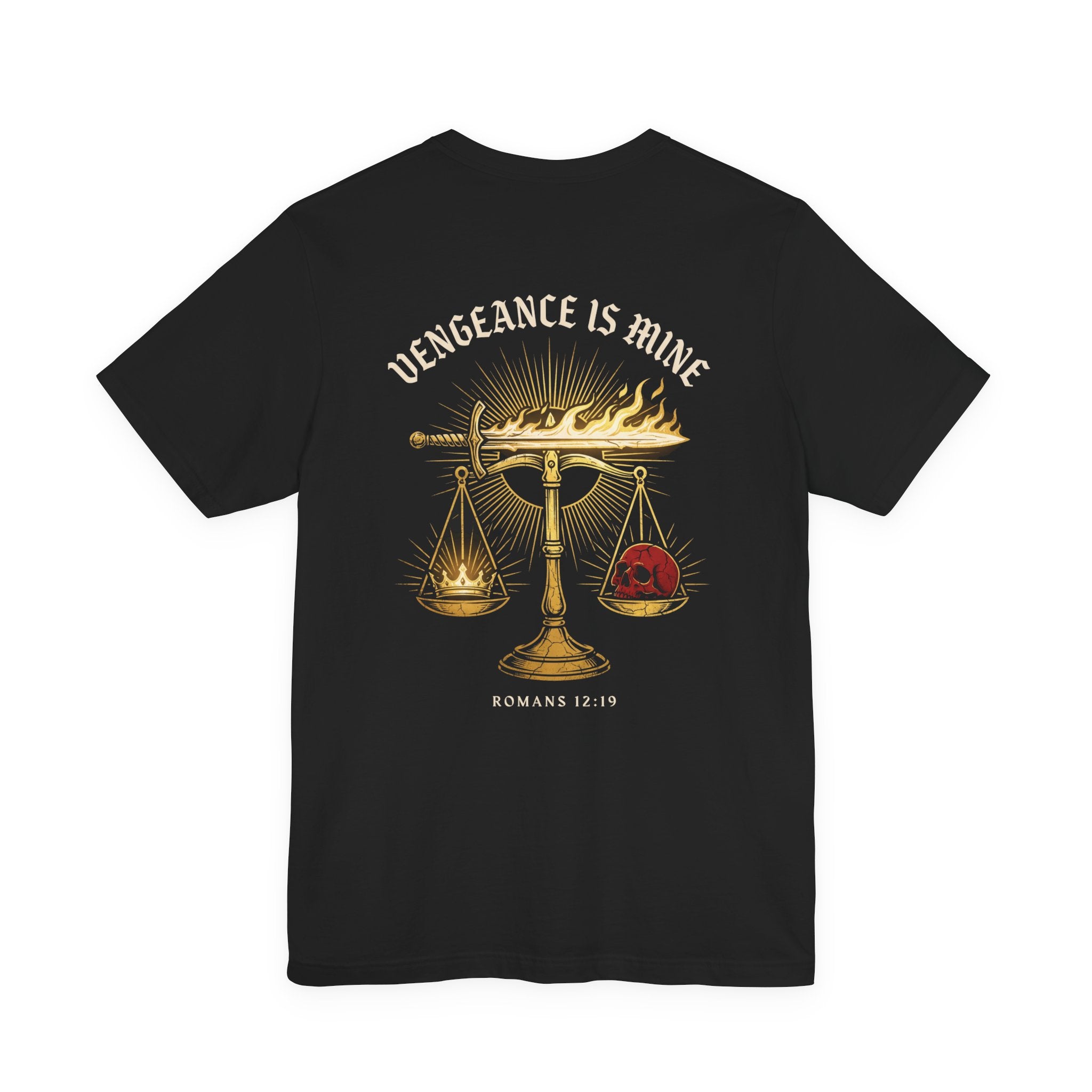 Vengeance Is Mine Christian Tee | Reformed Warrior Faith Shirt