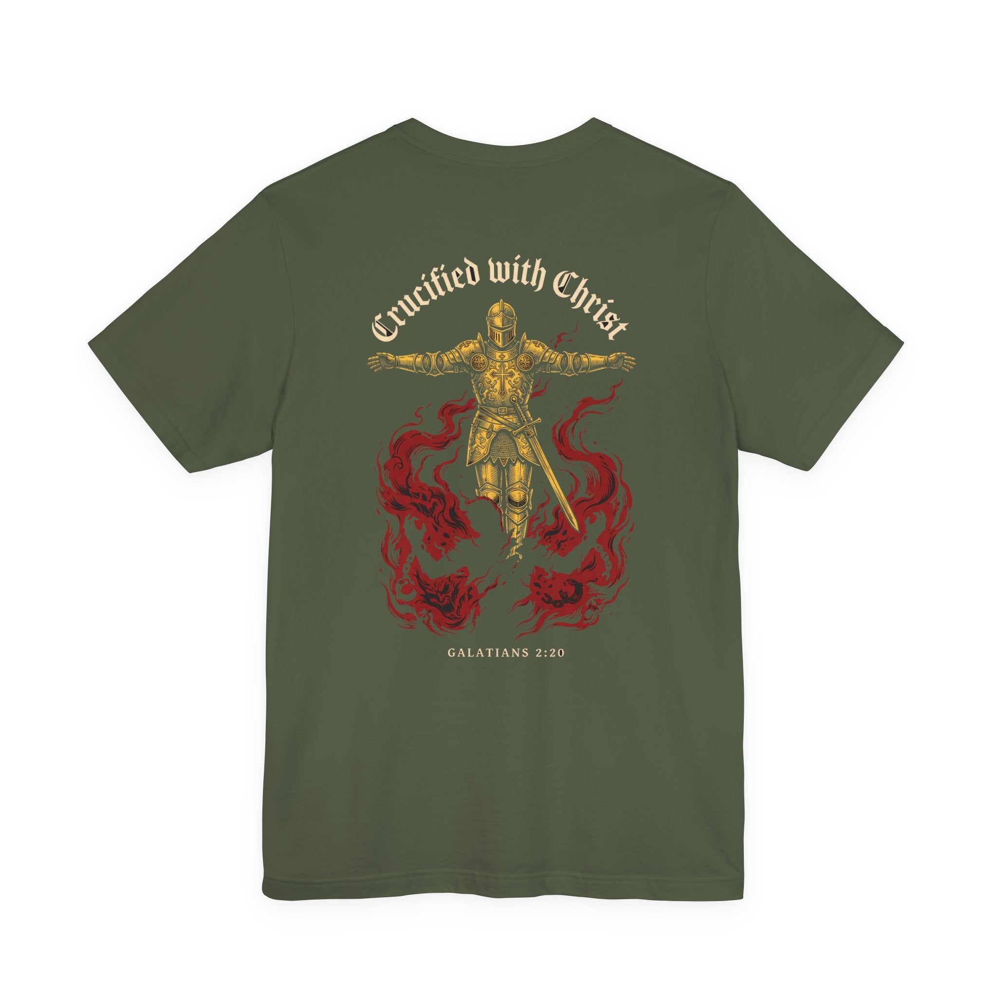 Crucified With Christ Christian Tee | Reformed Warrior Faith Shirt