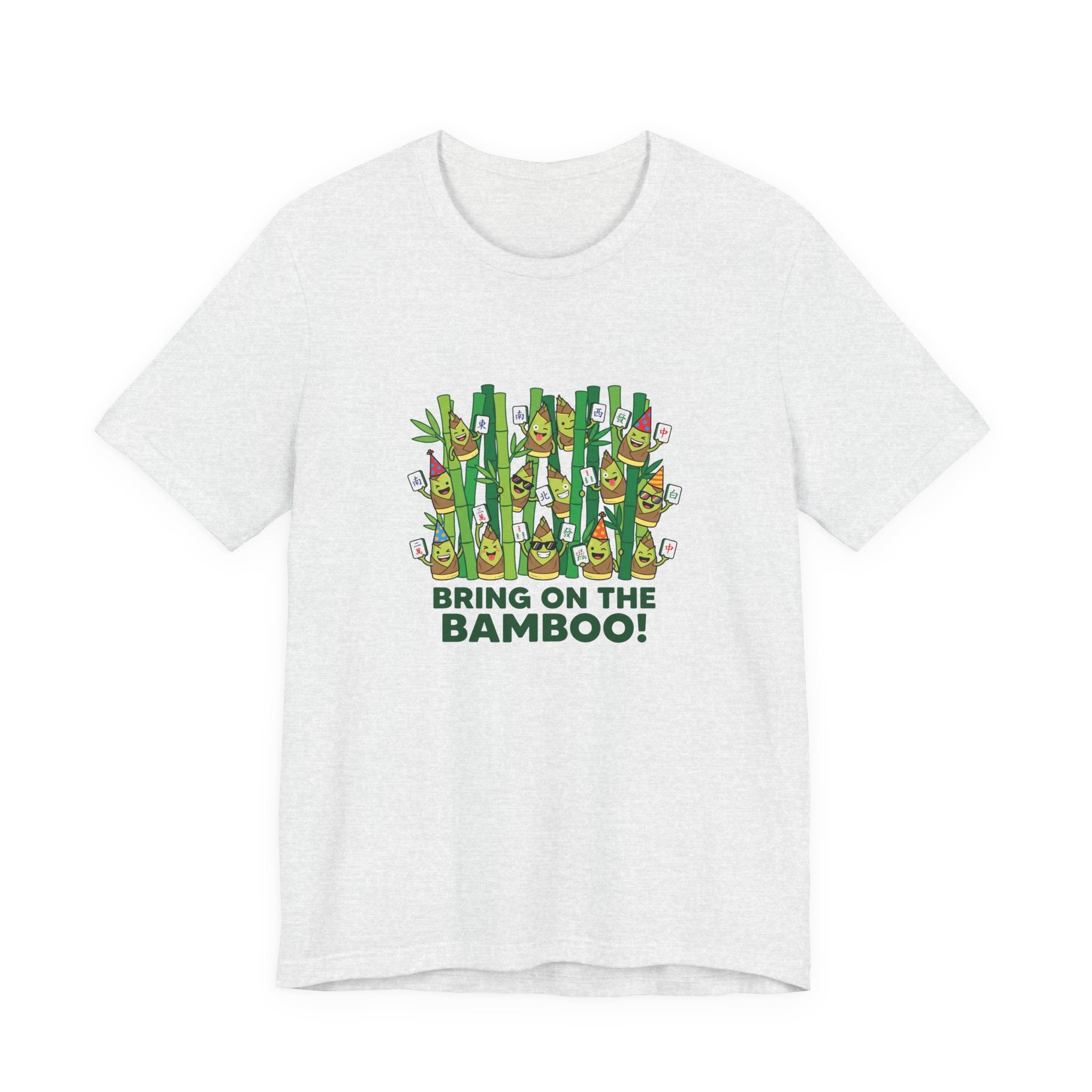 Bamboo Forest Tee - Playful Bamboo Characters for Game Night