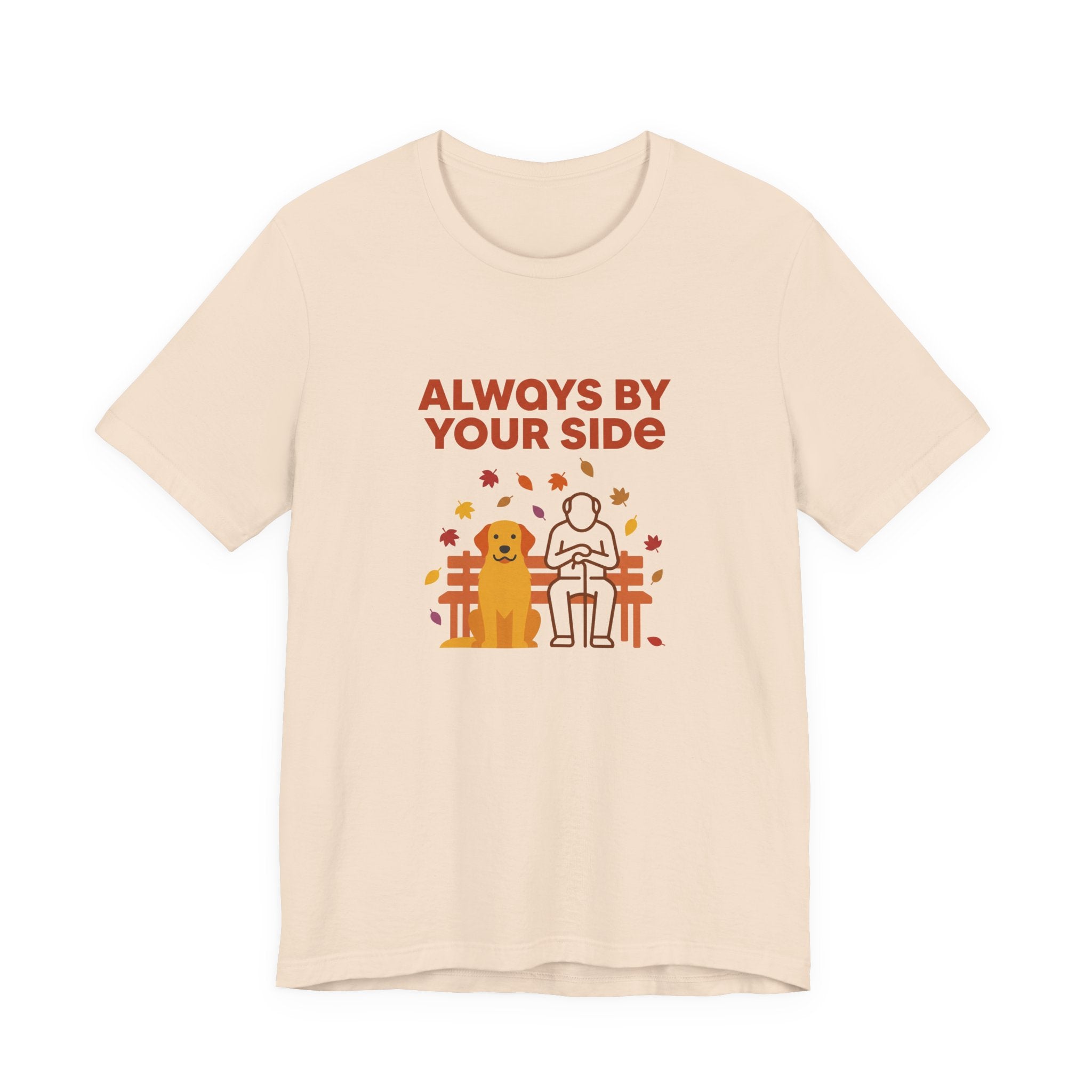 Always by Your Side Golden Retriever Tee - Serene Companion Shirt