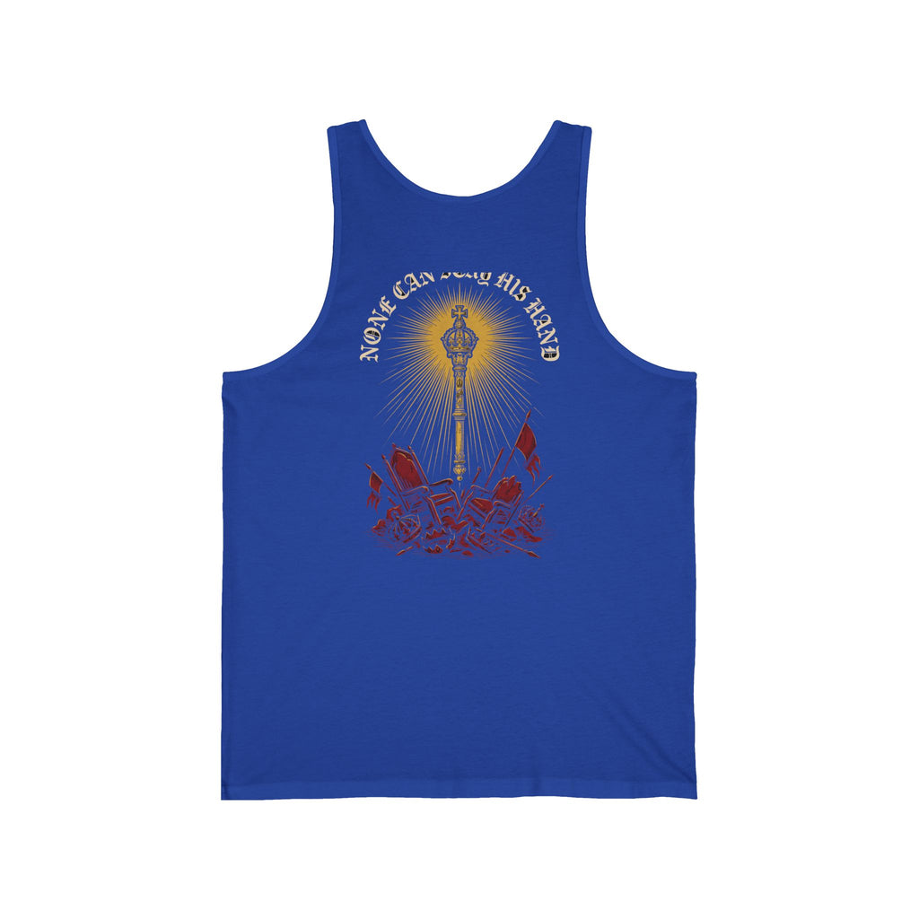 None Can Stay His Hand Christian Tank | Reformed Warrior Faith